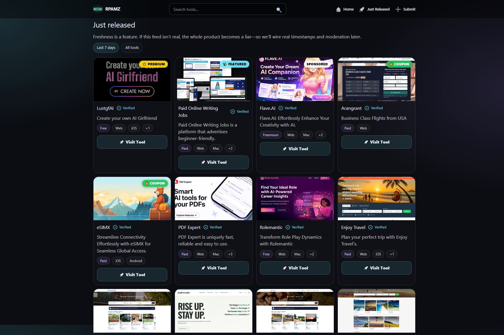 Screenshot 2 of RPAMZ - Tools Directory w/Conversion TRK