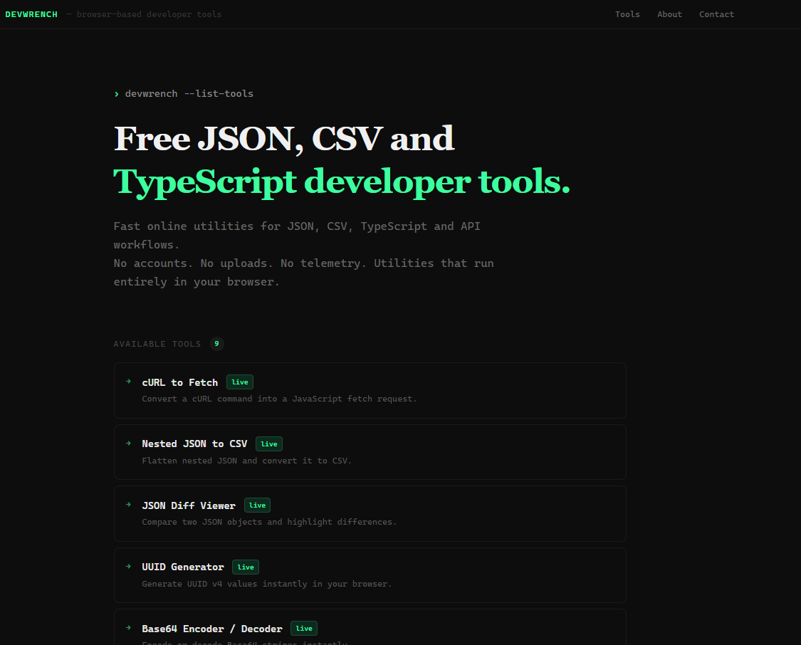 Screenshot 1 of DevWrench