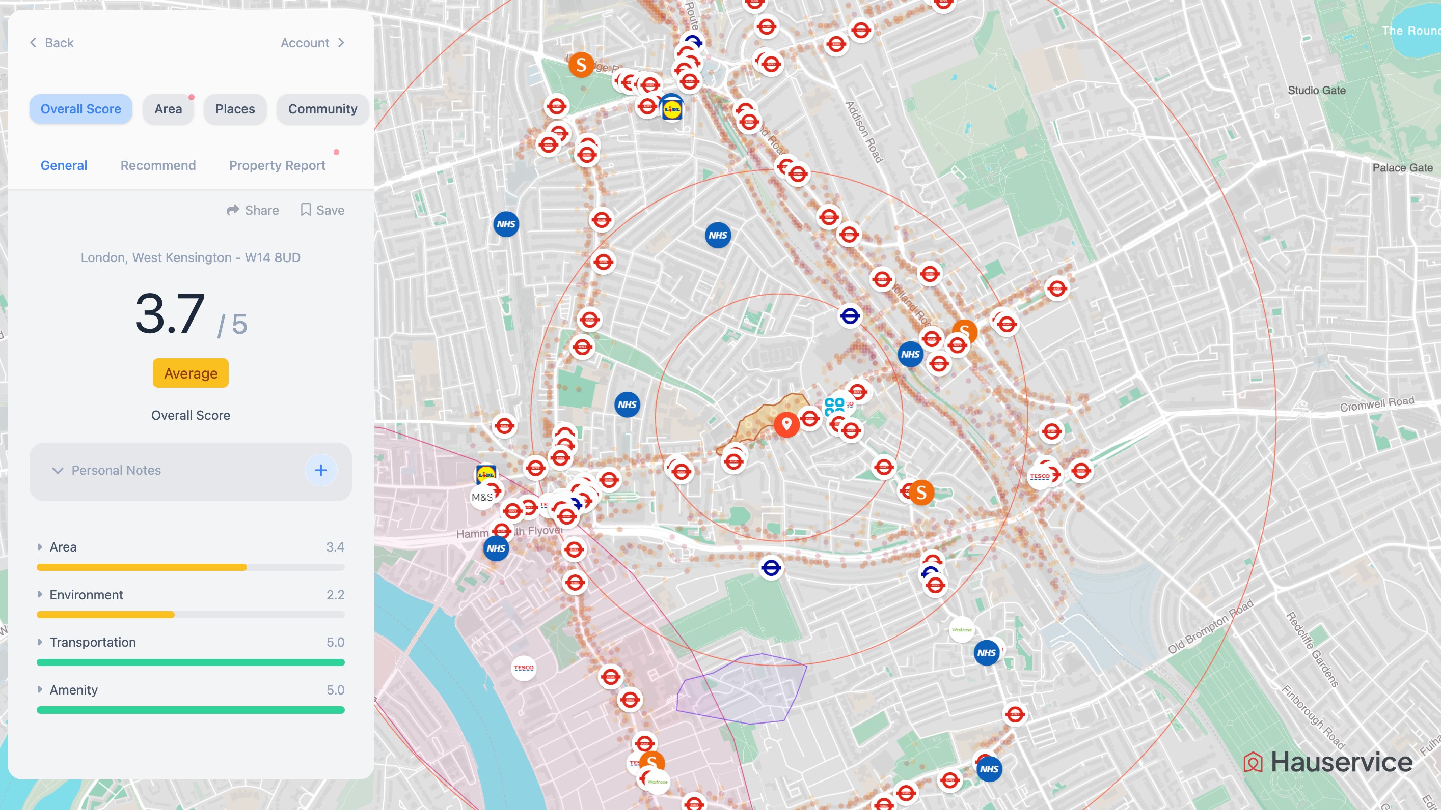 Screenshot 1 of Area Research Tool Hauservice