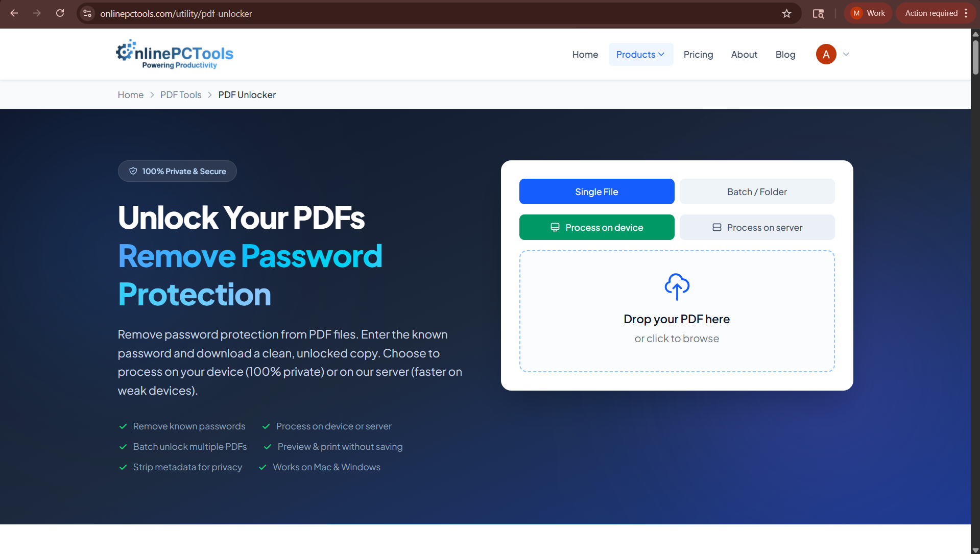 Screenshot 1 of PDF Unlocker – Remove PDF Password