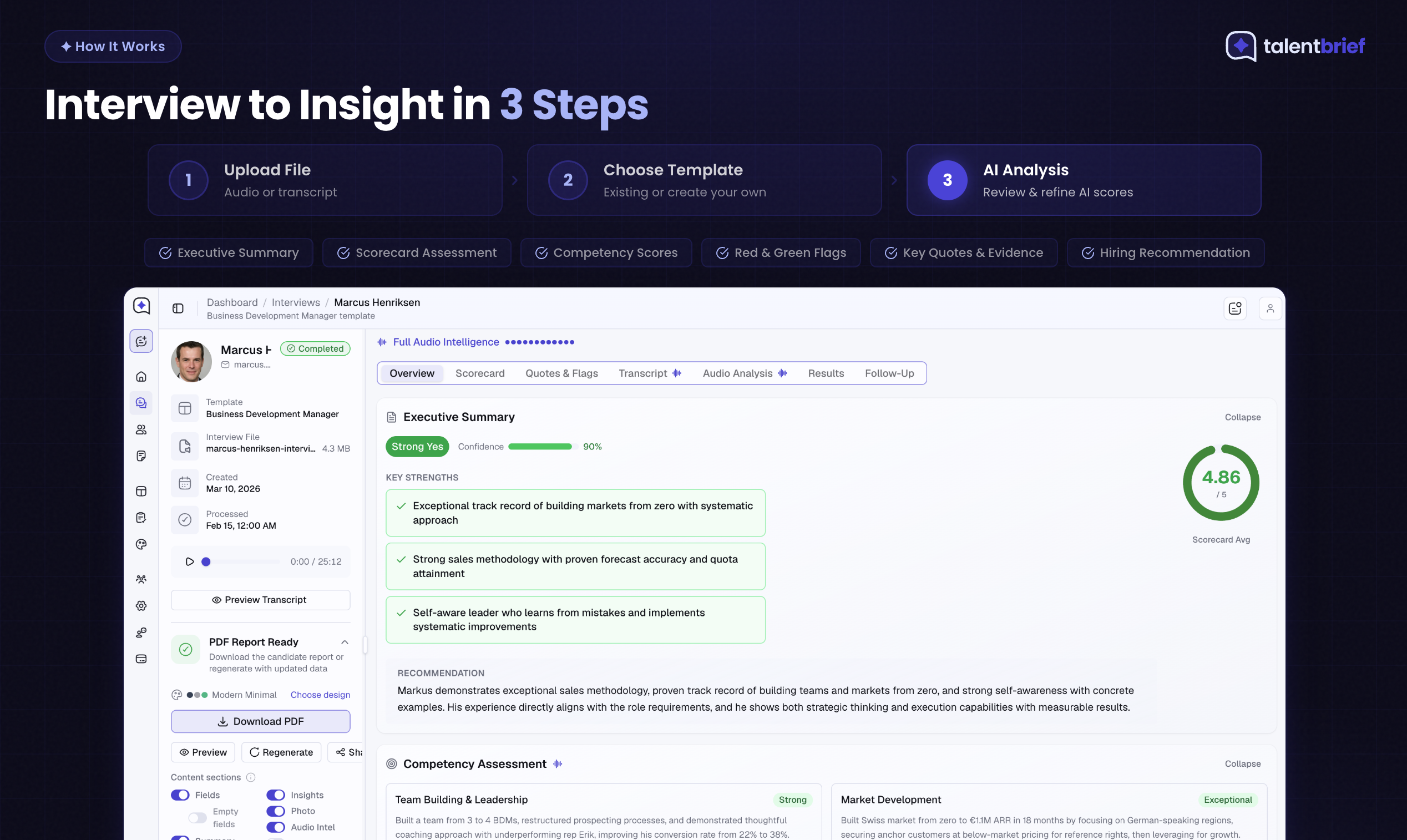 Screenshot 4 of TalentBrief