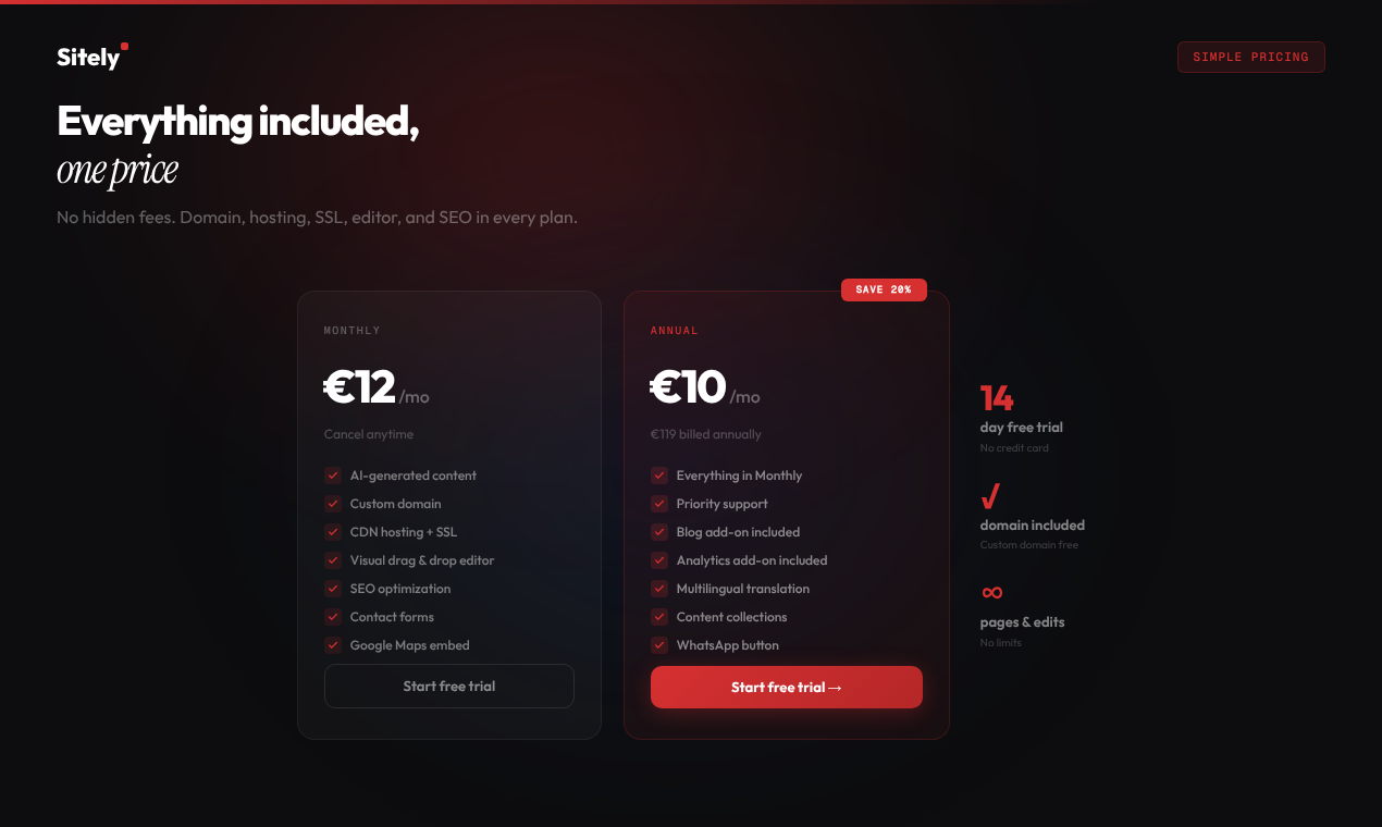 Screenshot 2 of Sitely