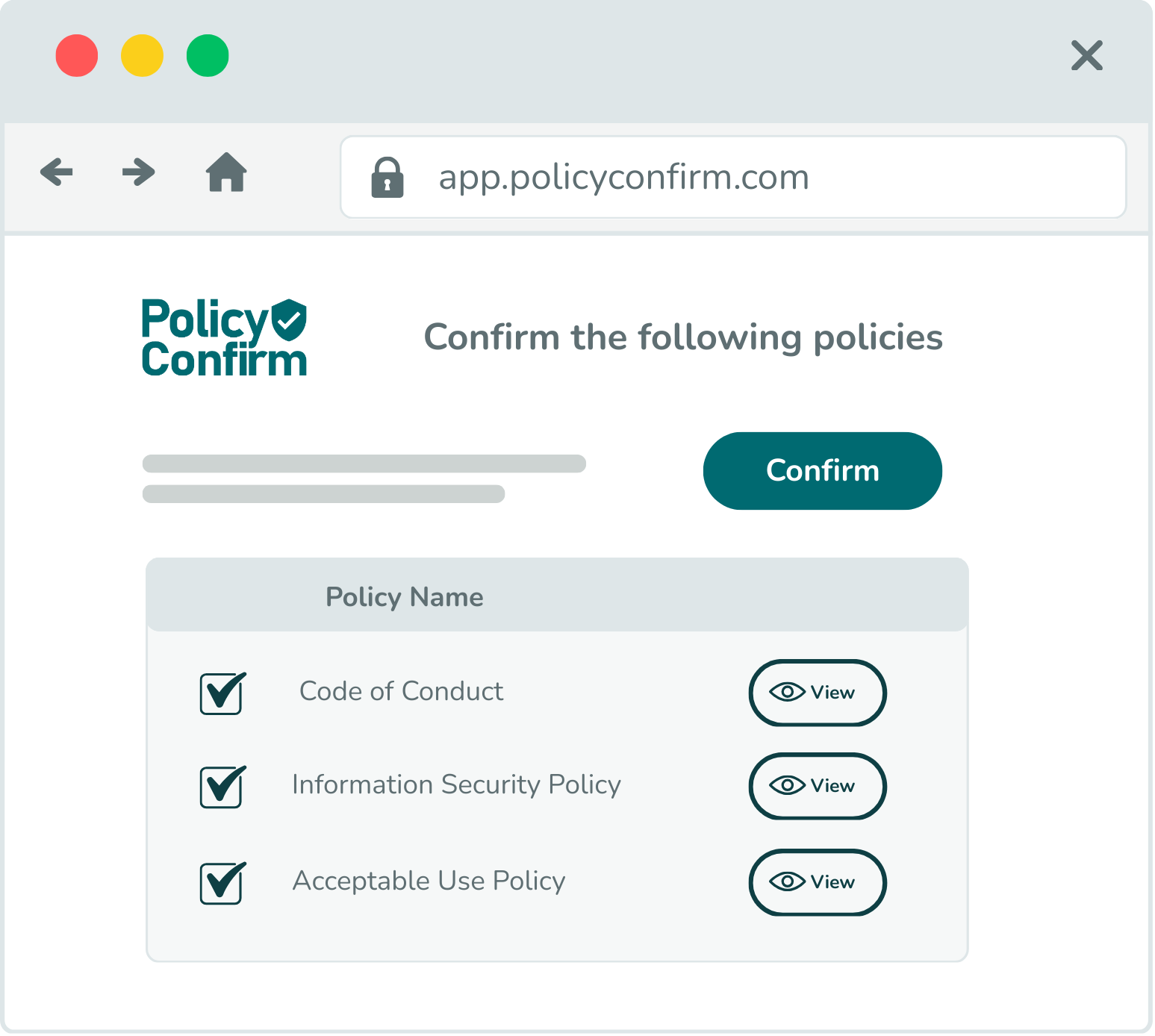 Screenshot 4 of Policy Confirm