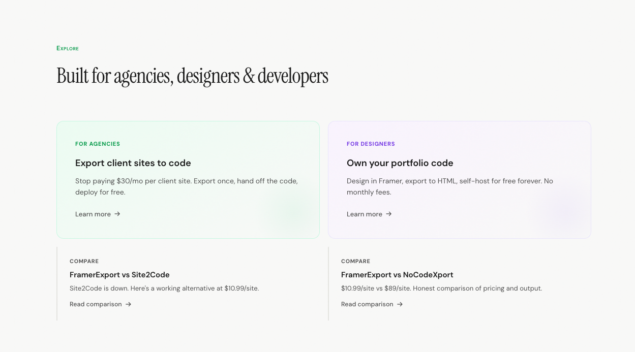Screenshot 4 of Framer Export