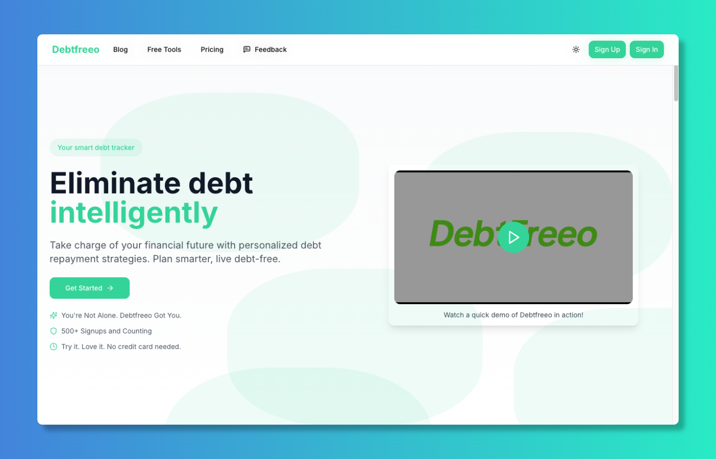Screenshot 1 of Debtfreeo