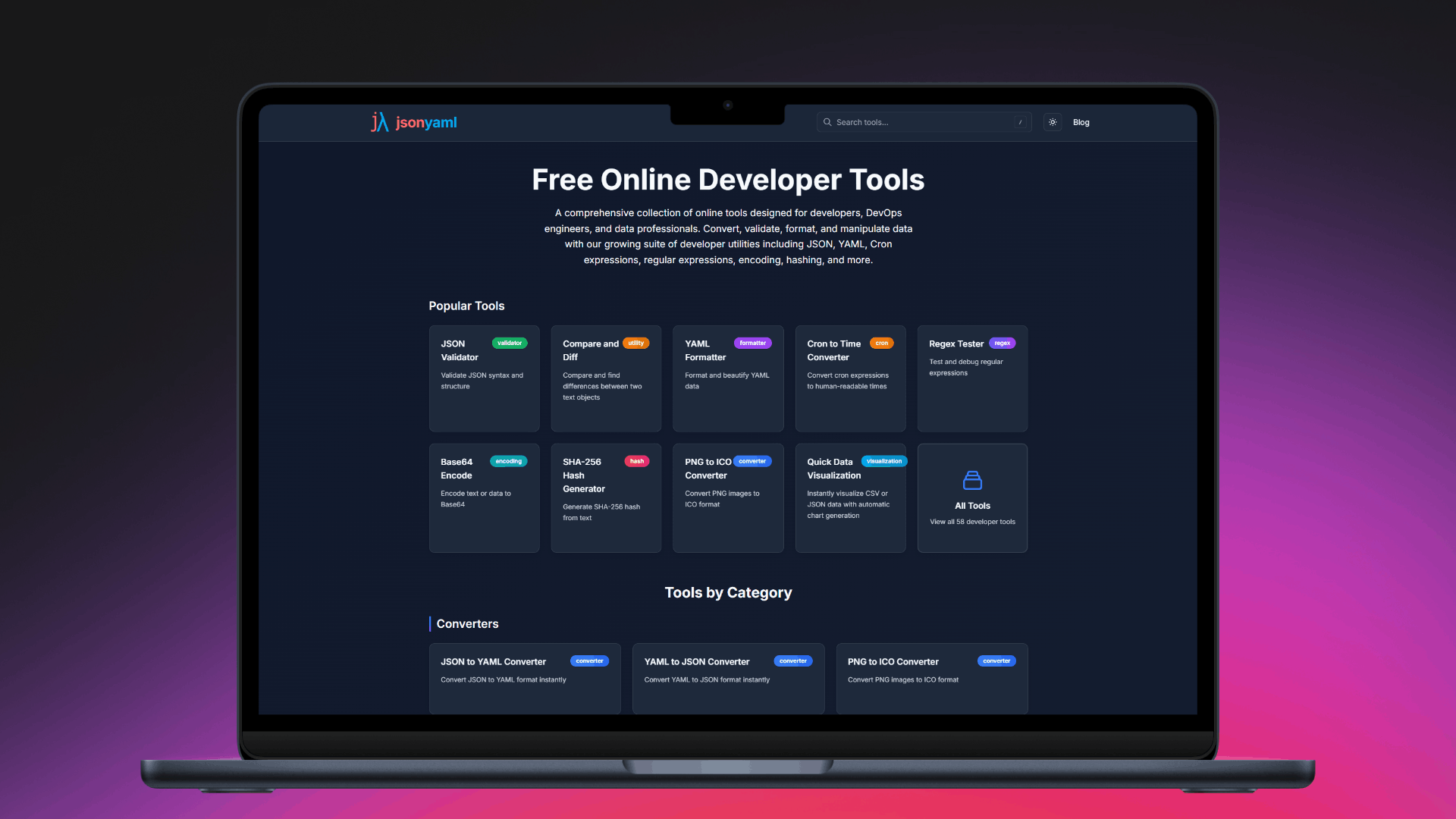 Screenshot 1 of jsonyaml.com