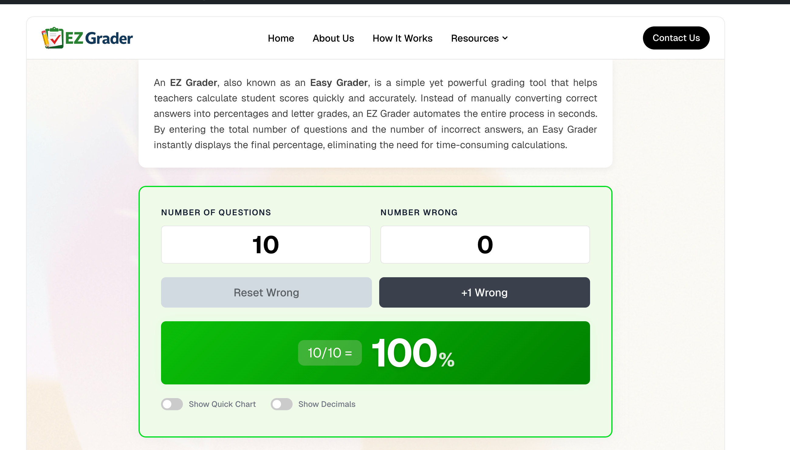 Screenshot 1 of Easy Grader