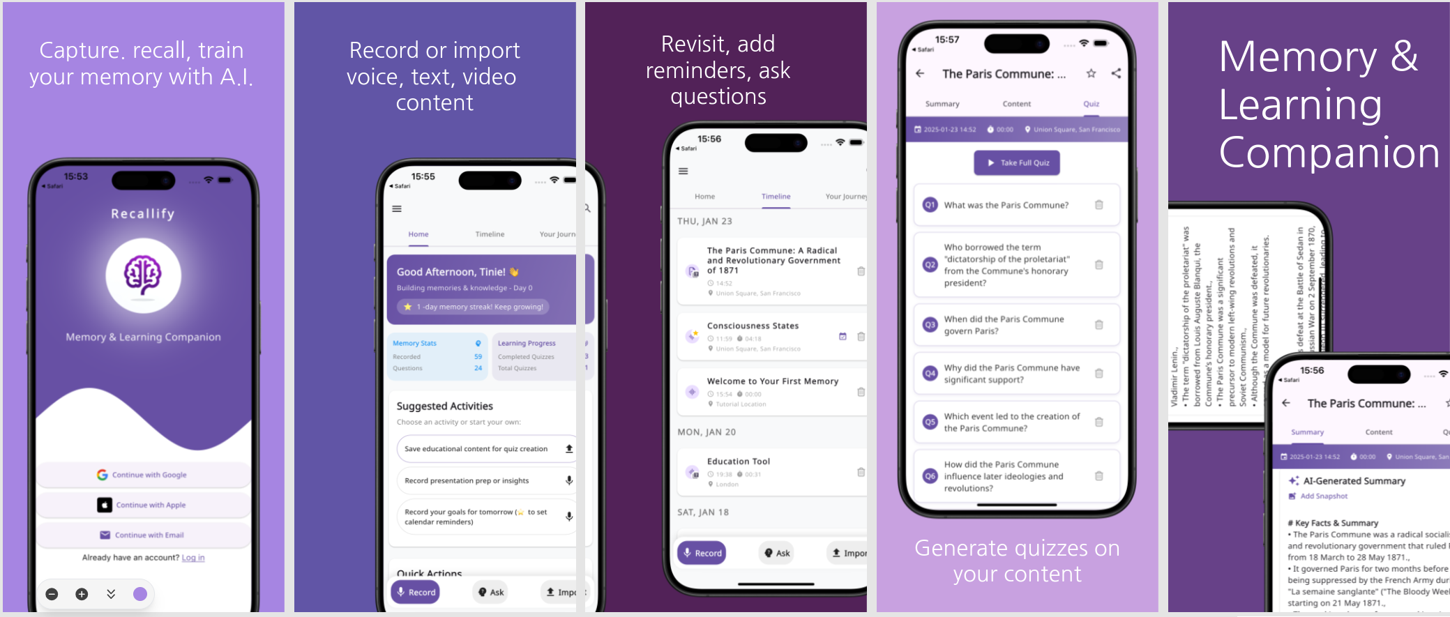Screenshot 2 of Recallify