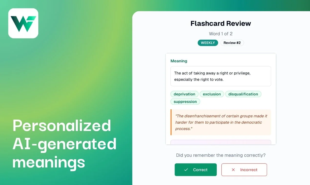 Screenshot 1 of WordFlippin - Master Vocabulary with AI