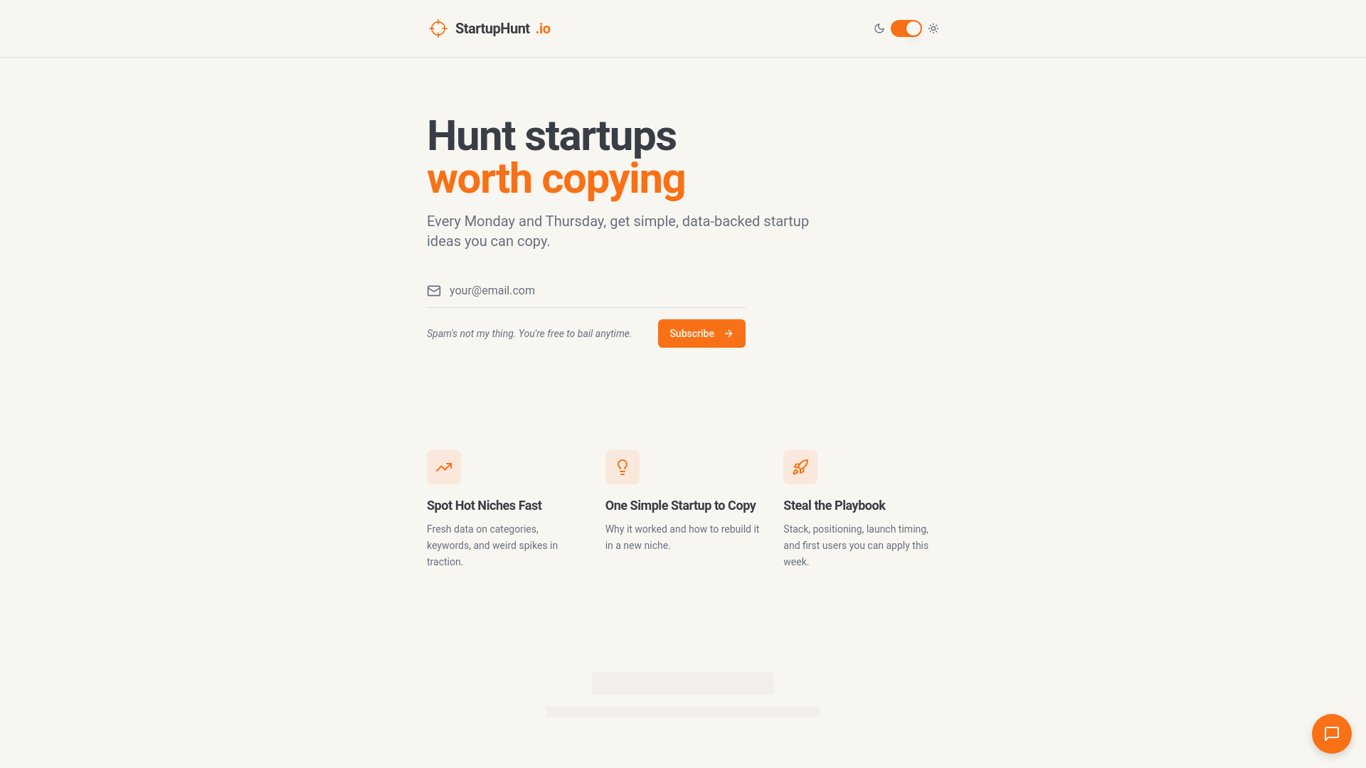 Screenshot 1 of Startup Hunt