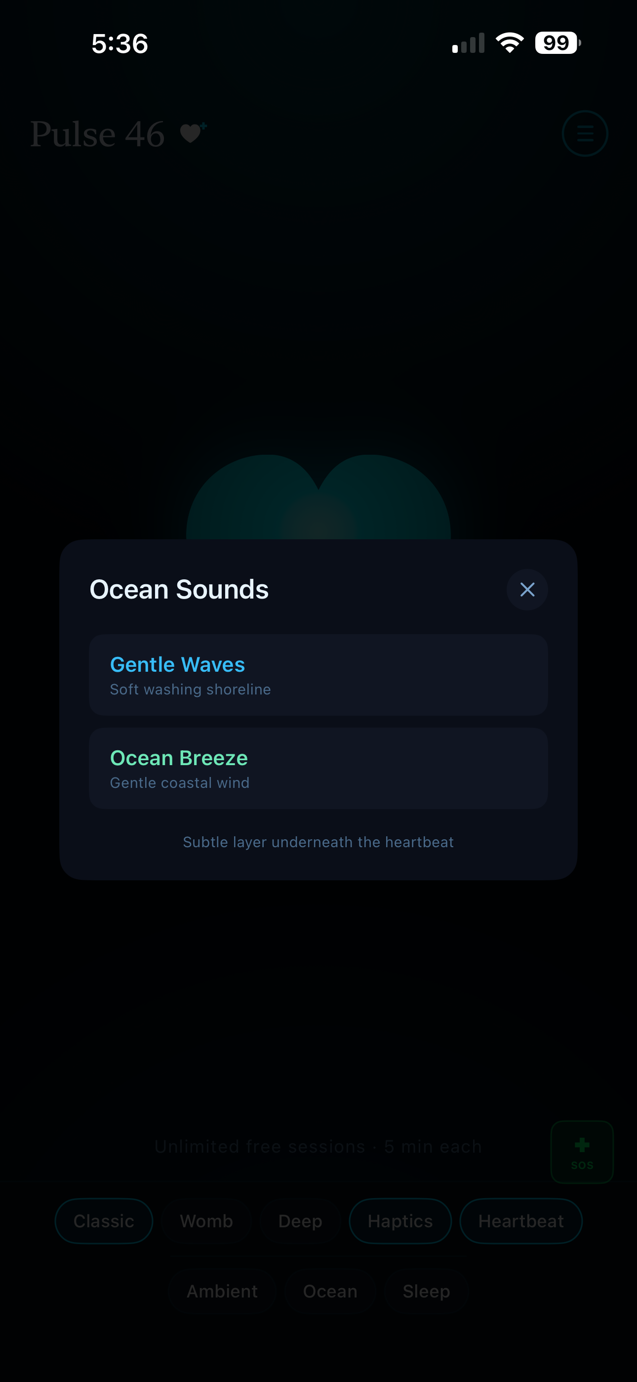 Screenshot 7 of Pulse 46 - Anxiety/Panic Attack Relief