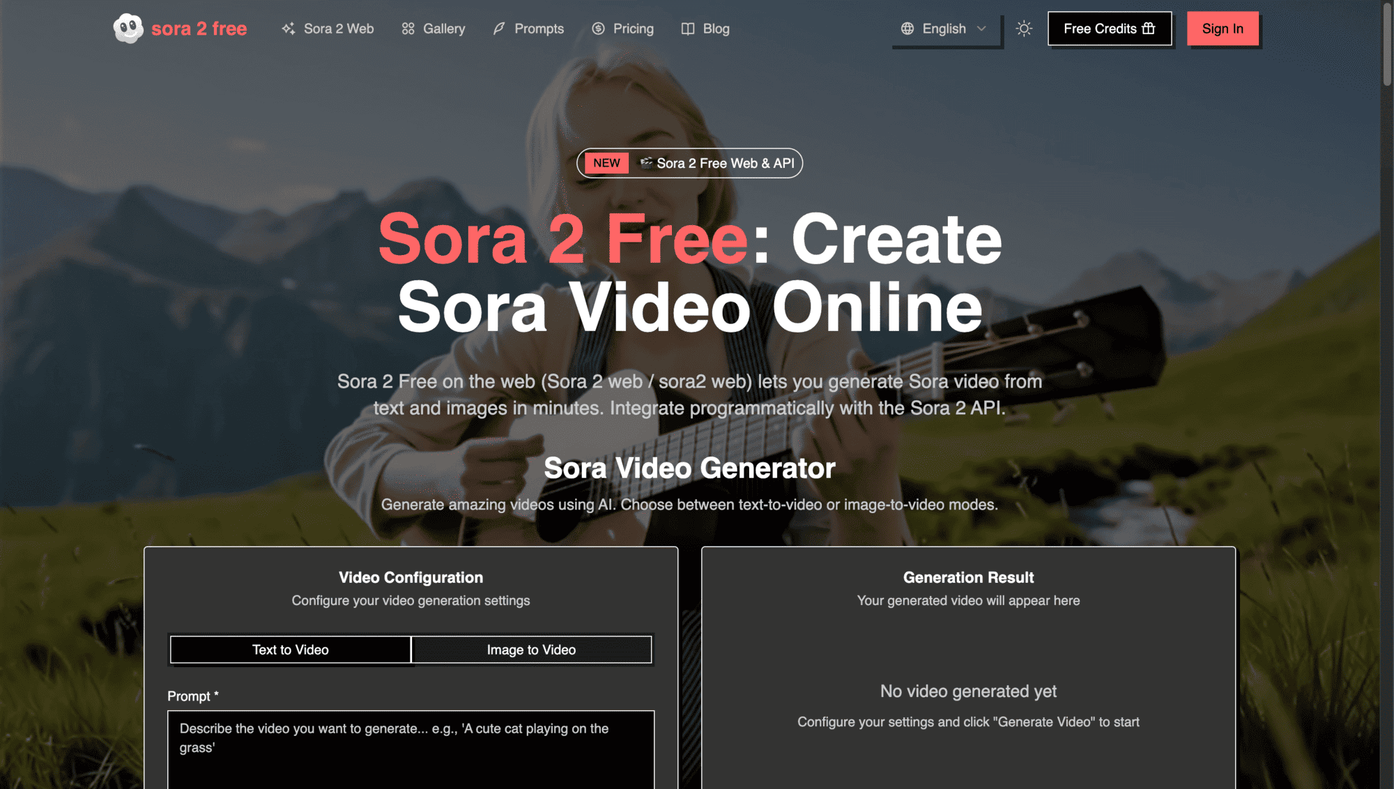Screenshot 1 of sora 2 web