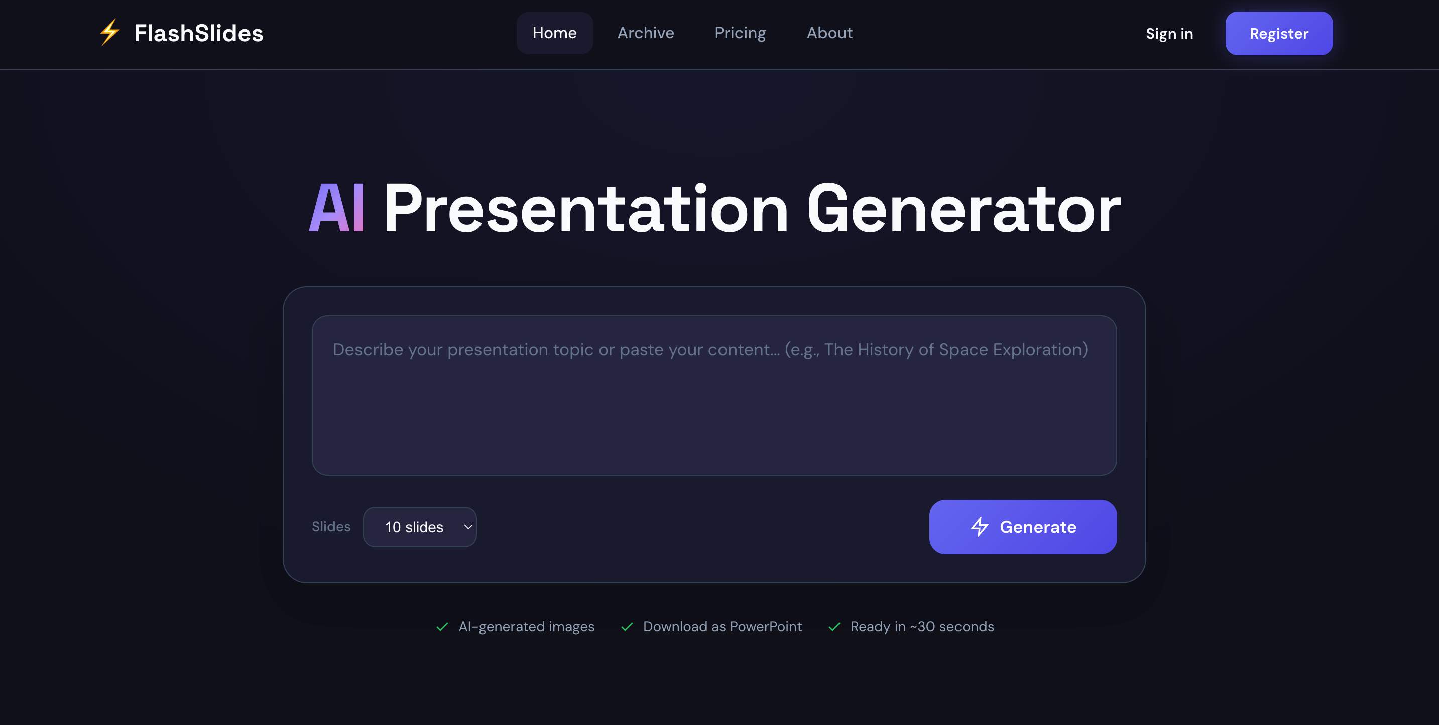 Screenshot 1 of FlashSlides