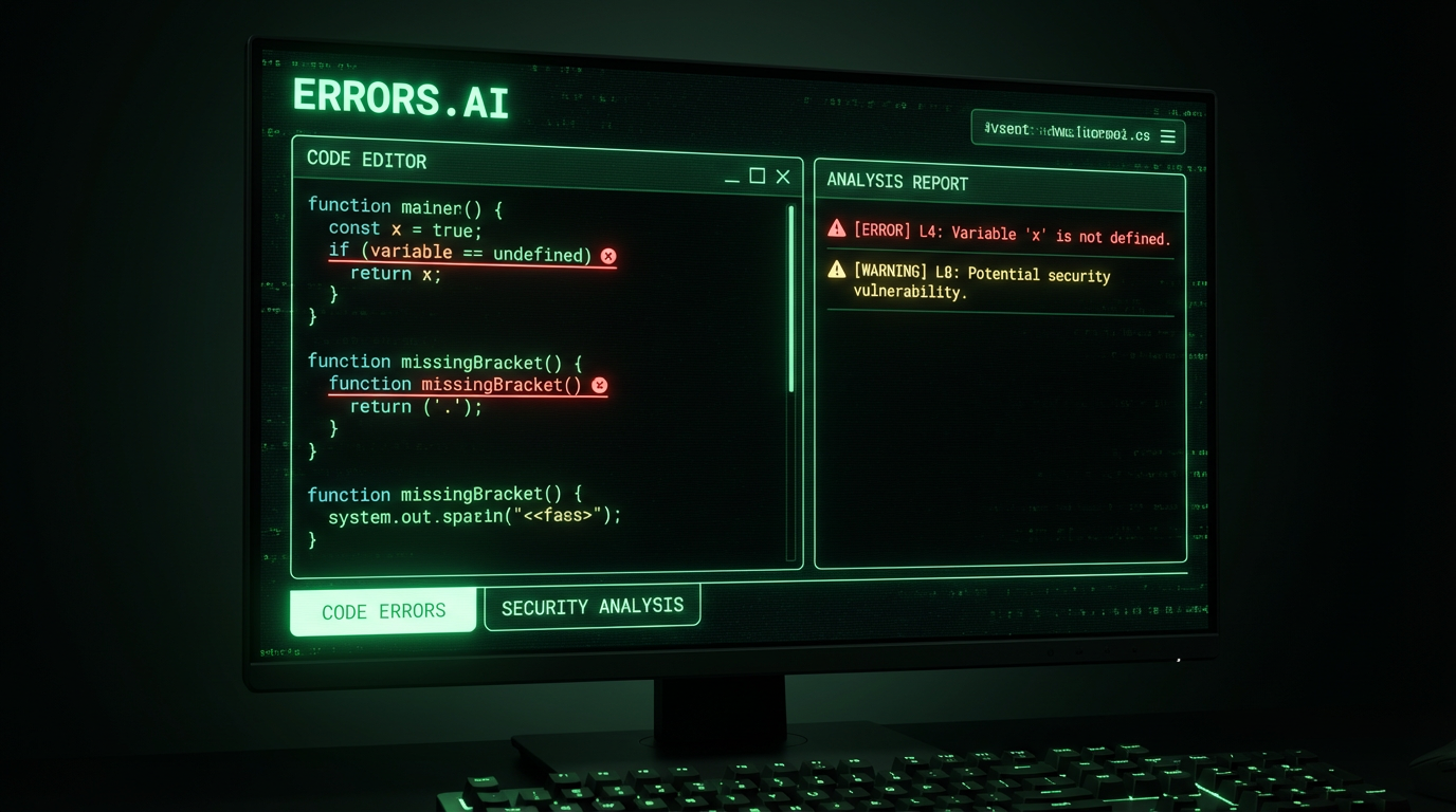 Screenshot 1 of Errors.AI