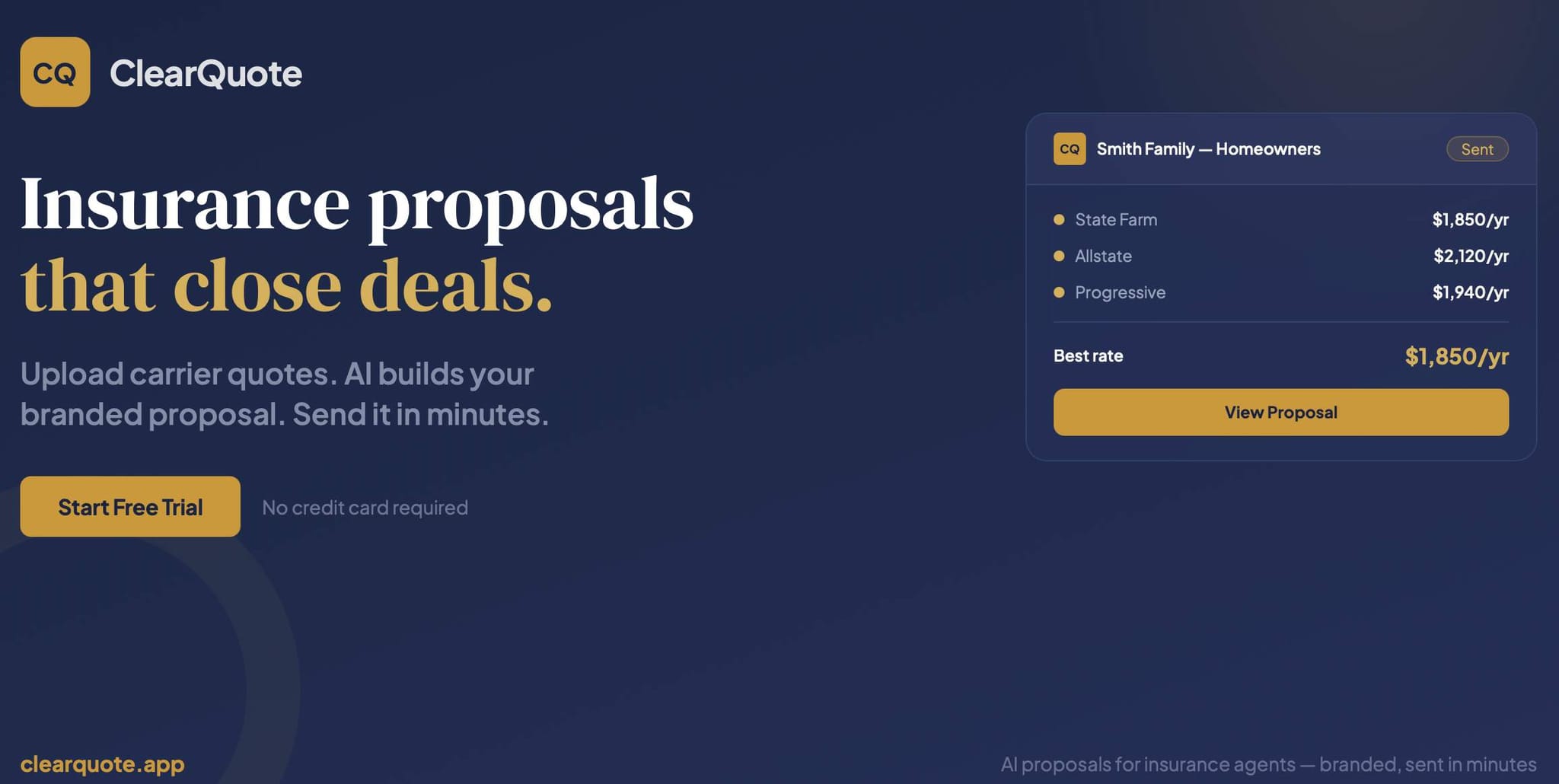 Screenshot 1 of ClearQuote