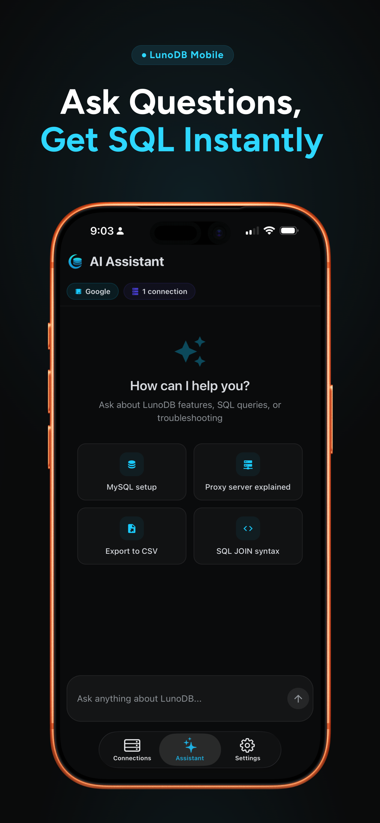 Screenshot 3 of LunoDB Mobile