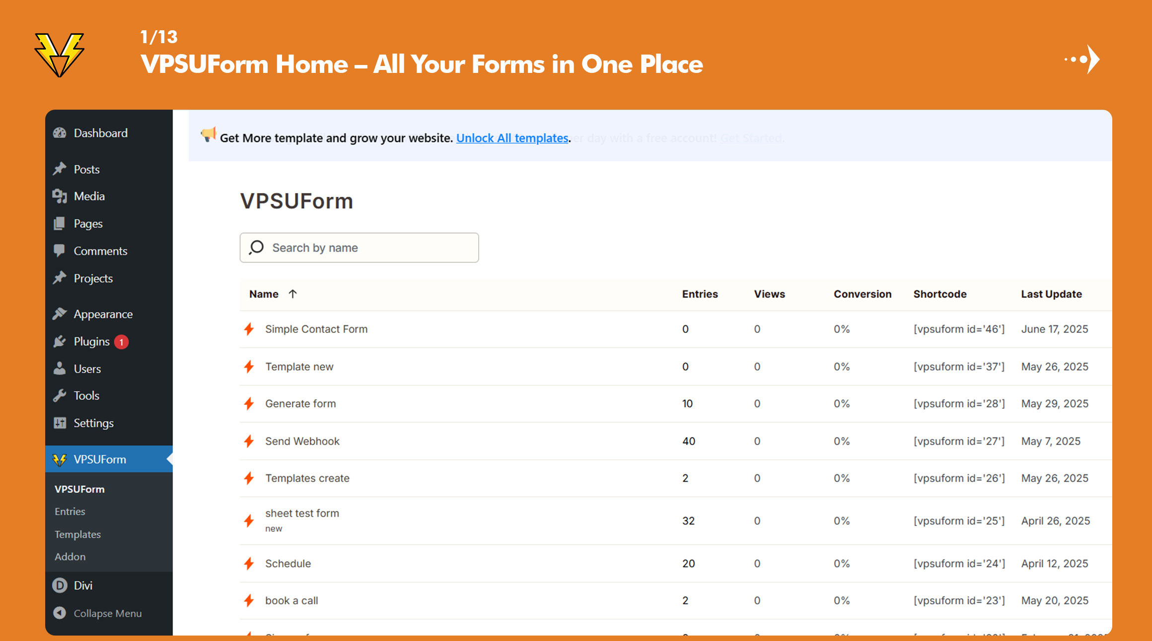 Screenshot 1 of VPSUForm