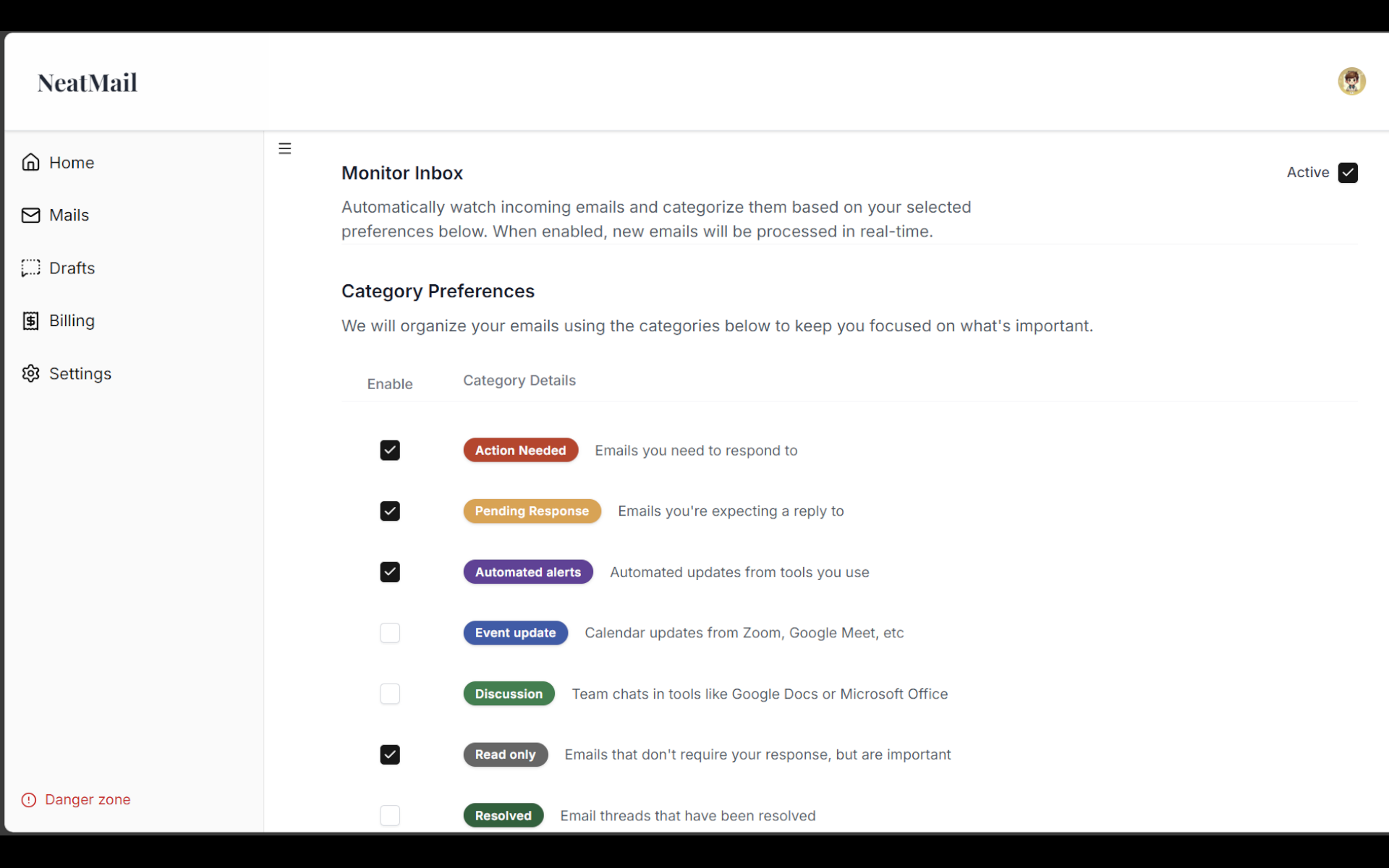 Screenshot 5 of NeatMail