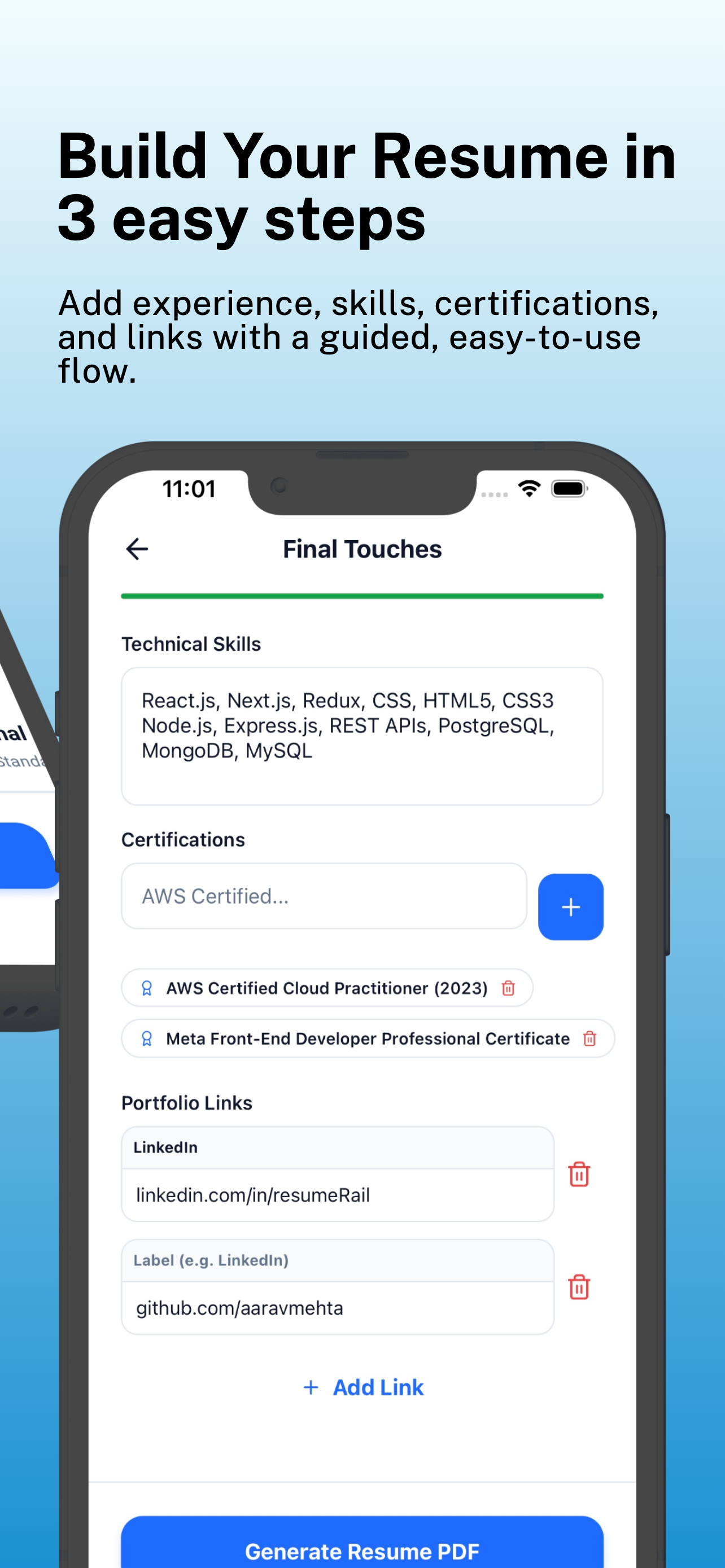 Screenshot 3 of ResumeRail