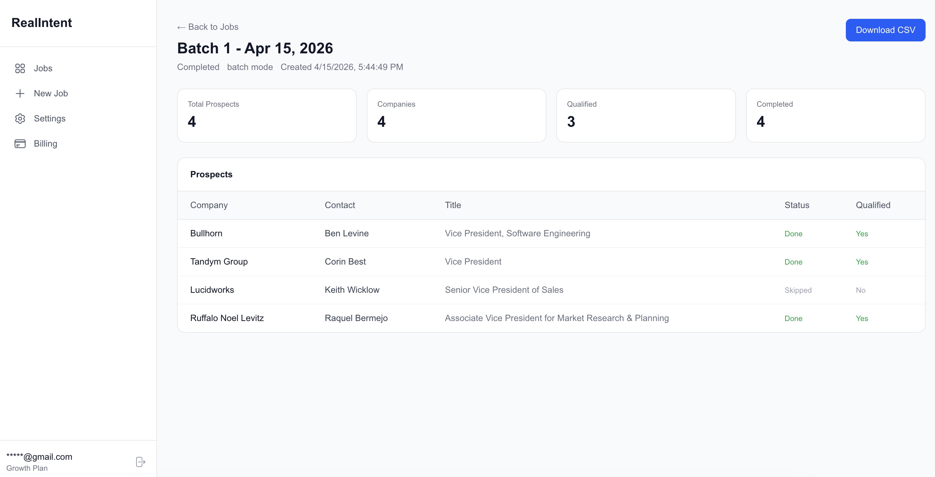 Screenshot 1 of RealIntent