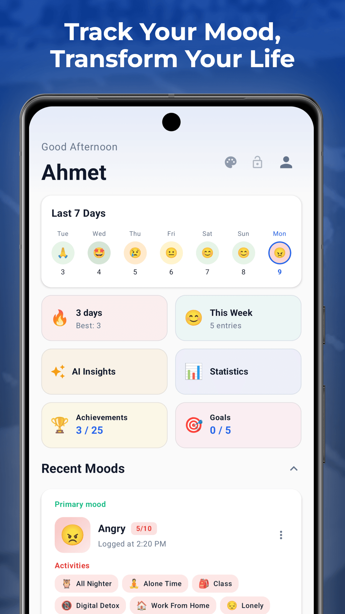 Screenshot 1 of MoodJot