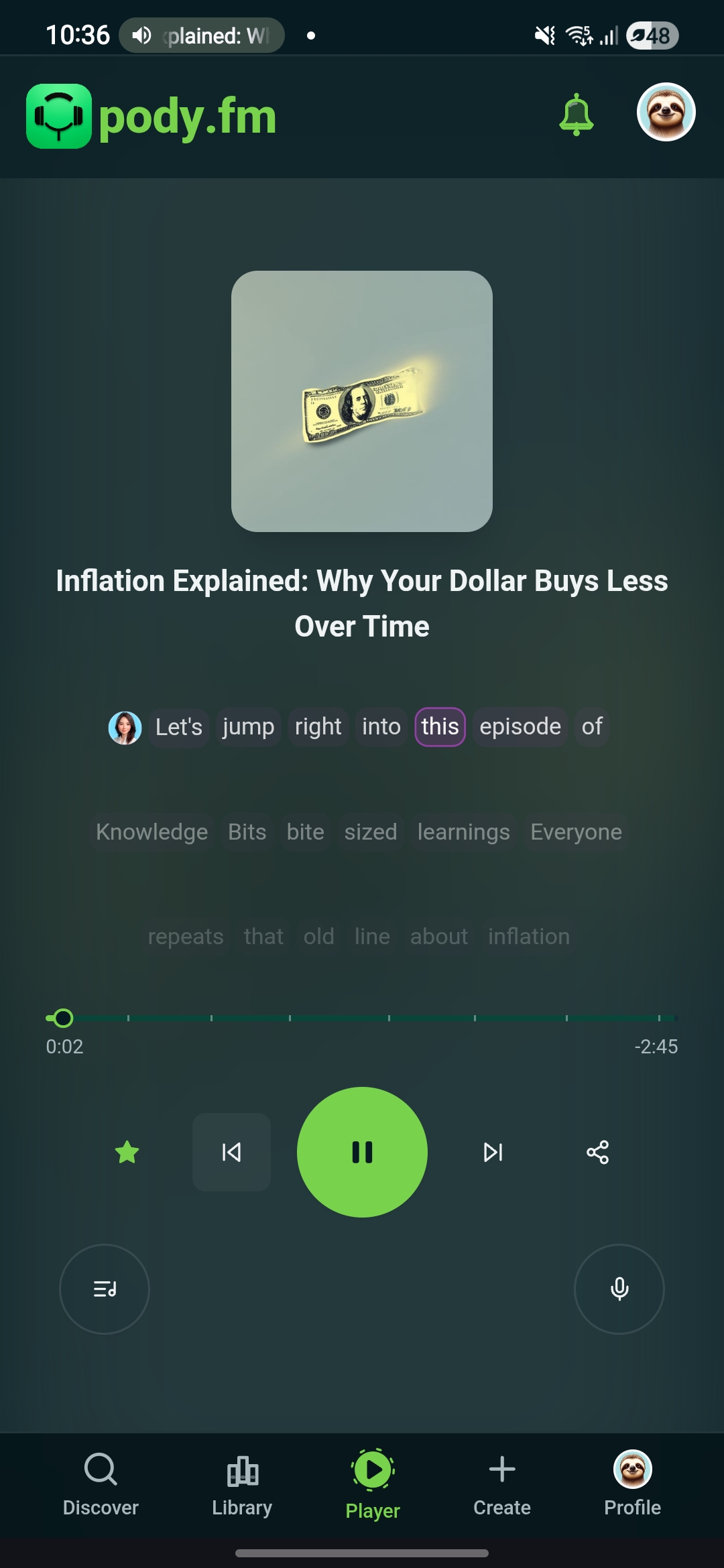 Screenshot 1 of Pody.fm