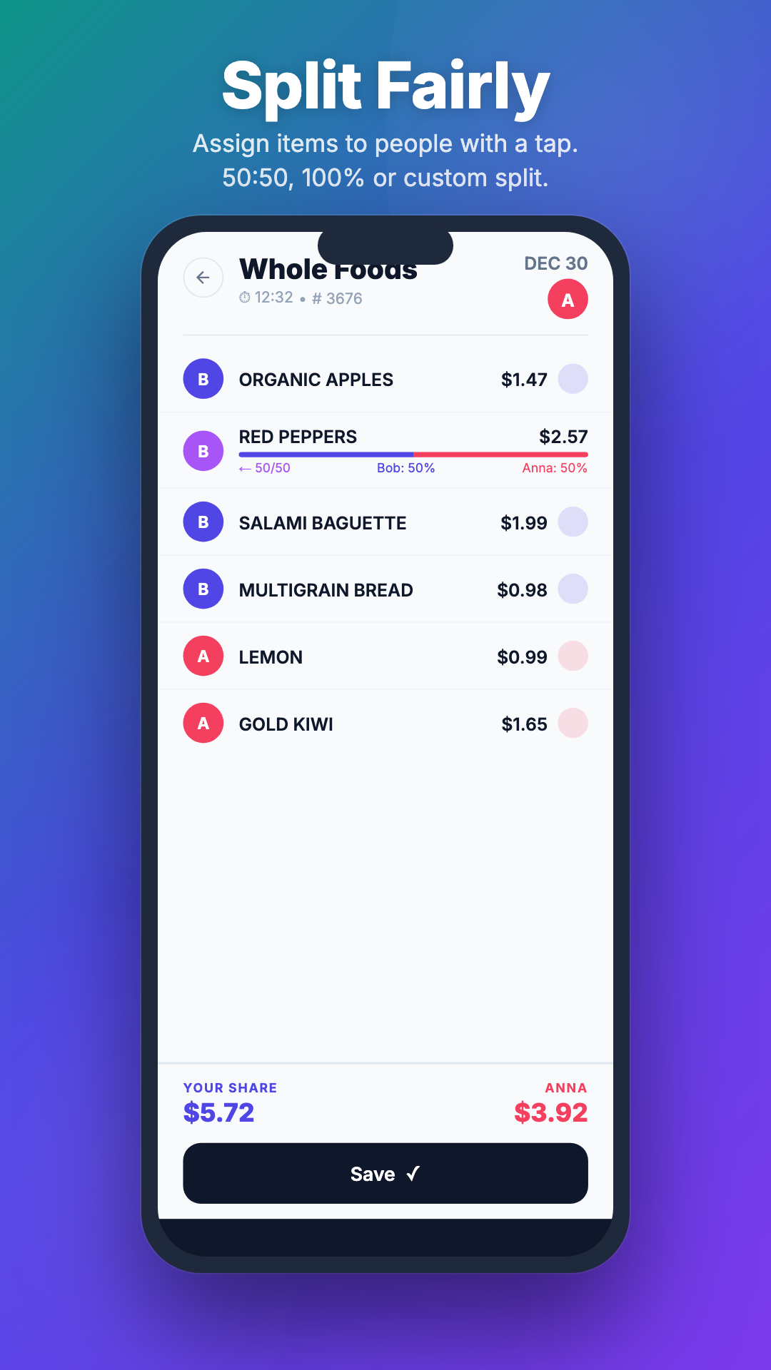 Screenshot 2 of Qota Bill Splitter