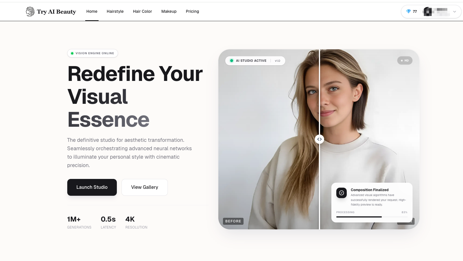 Screenshot 1 of Try AI Beauty