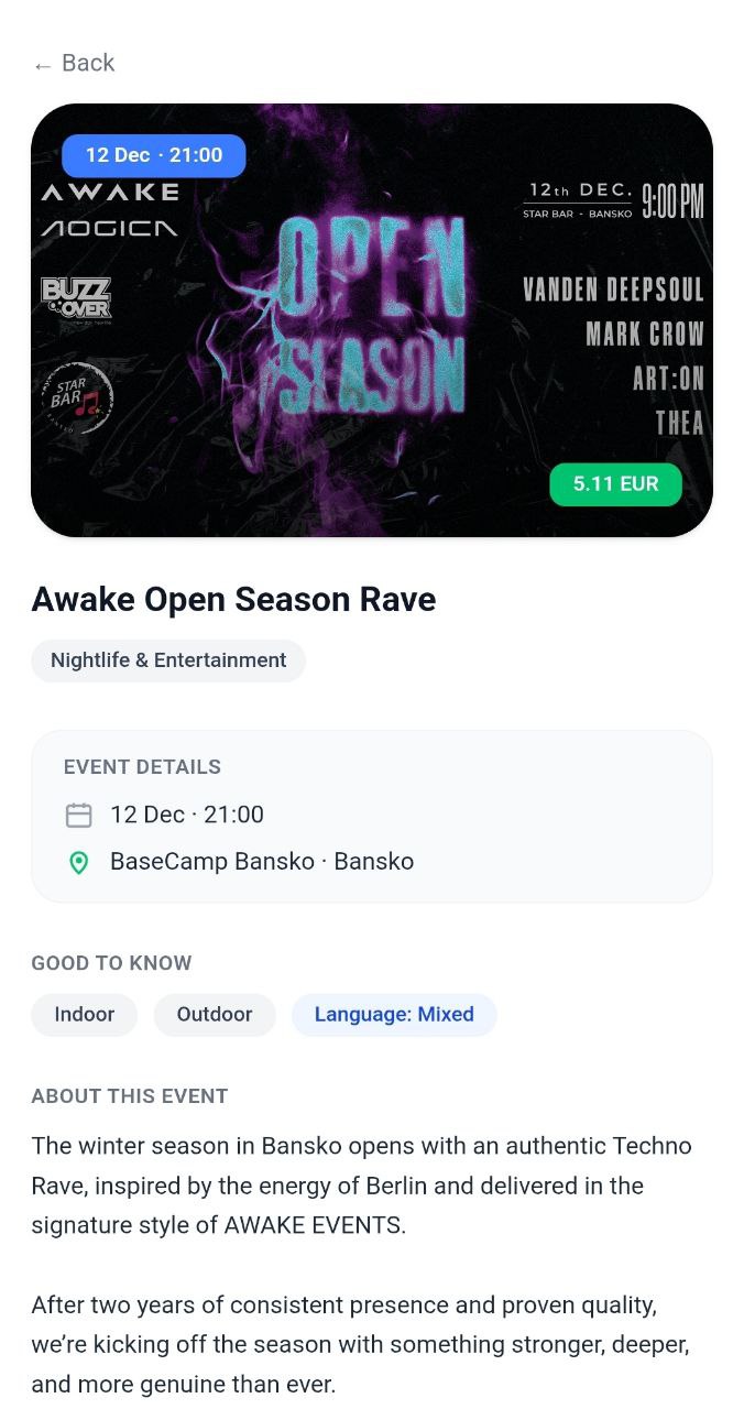 Screenshot 2 of Bansko Events