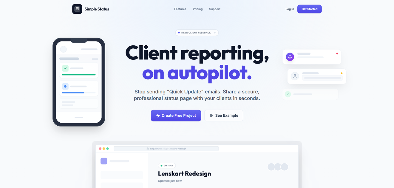 Screenshot 1 of Simple Status