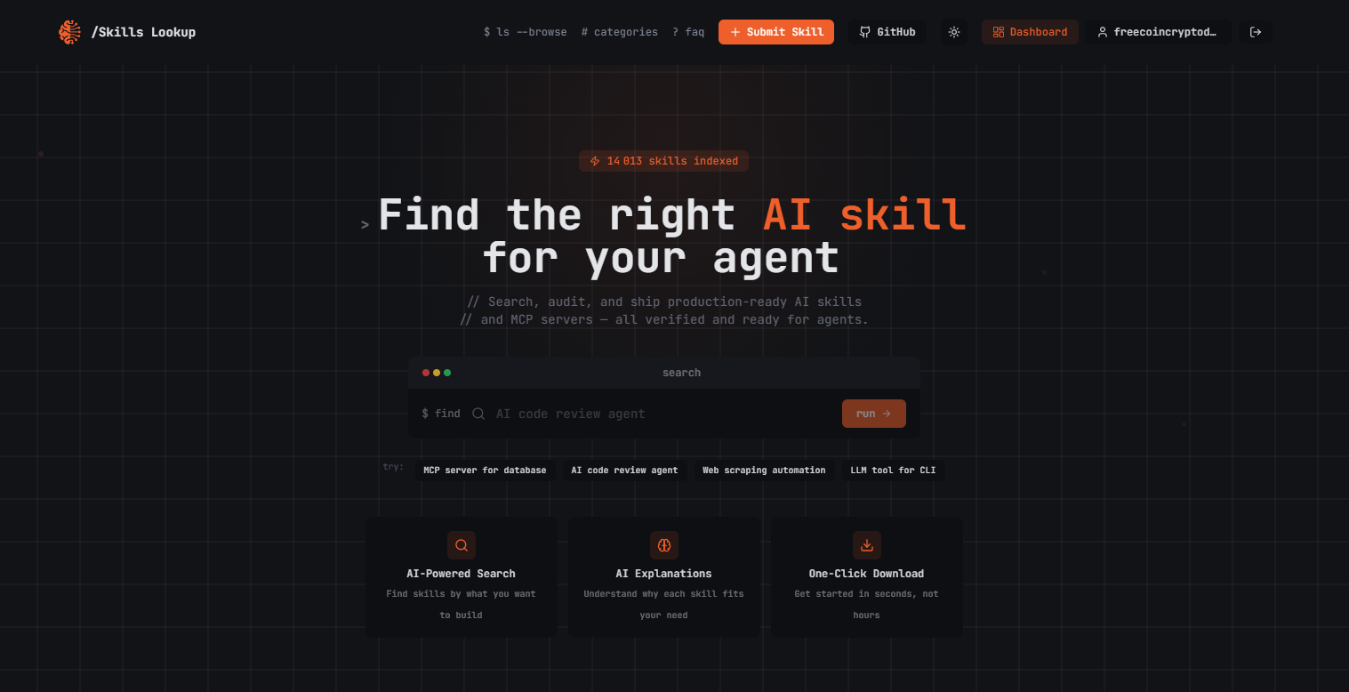 Screenshot 2 of Skills Lookup
