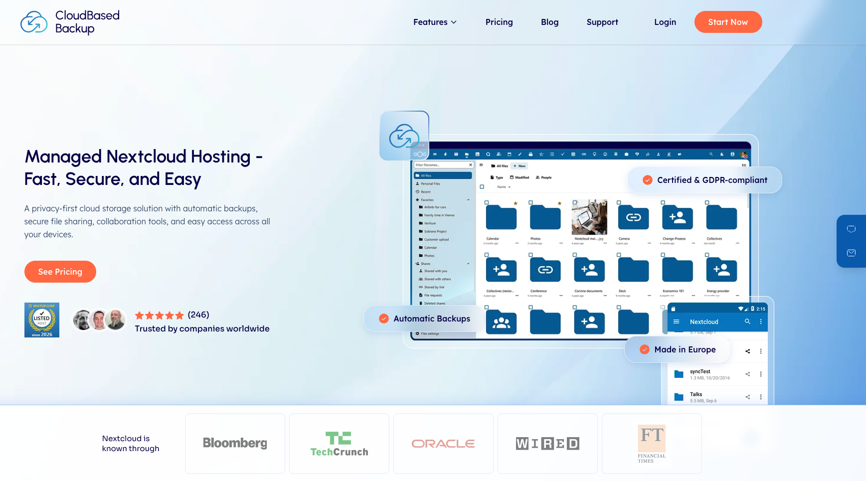 Screenshot 1 of CloudBased Backup