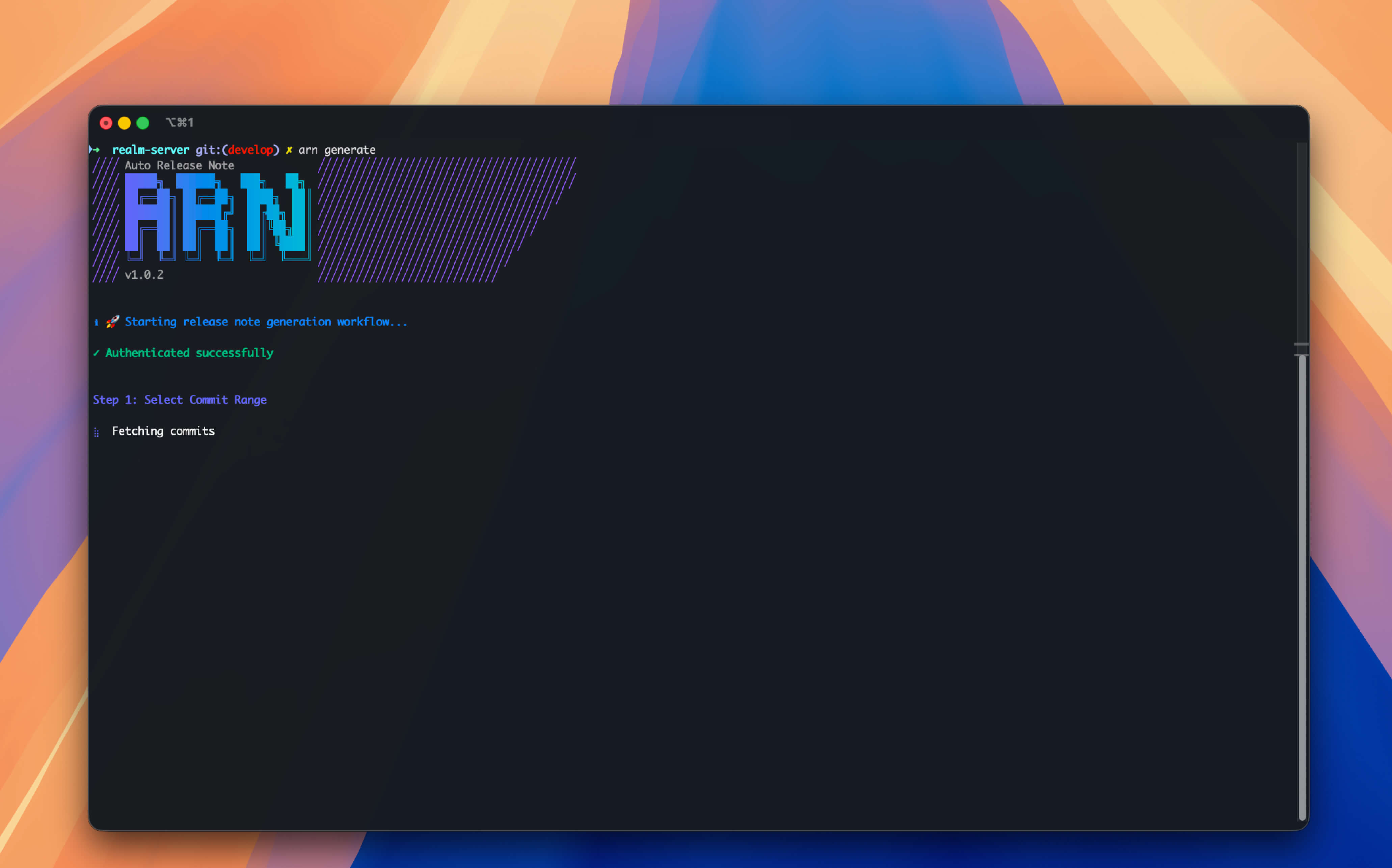 Screenshot 1 of Auto Release Notes