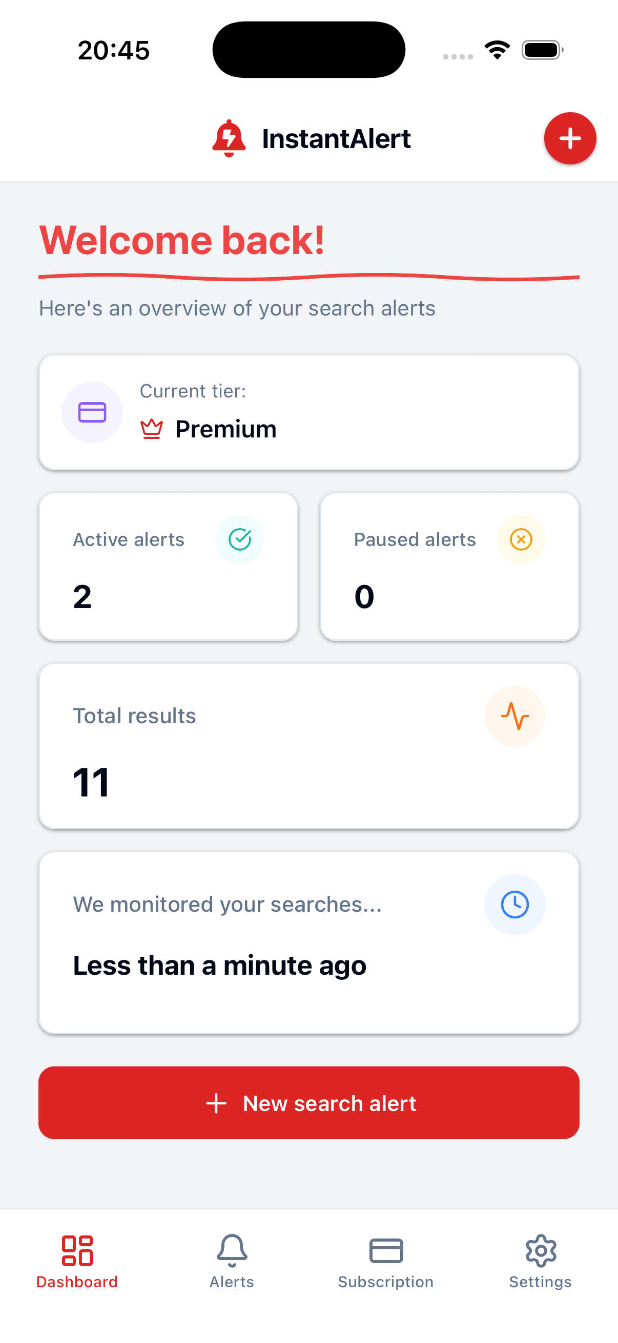 Screenshot 1 of InstantAlert