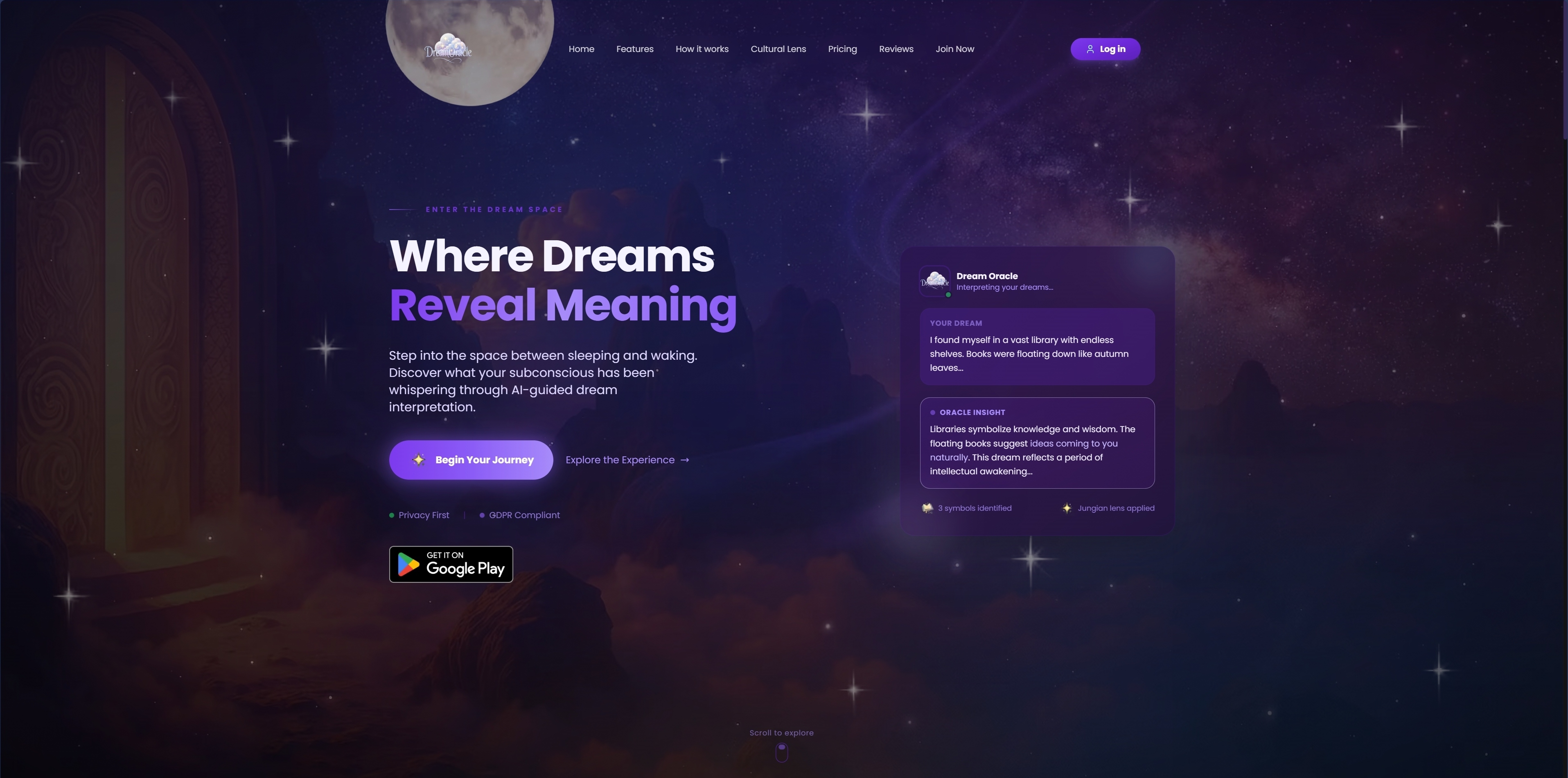 Screenshot 1 of Dream Oracle AI