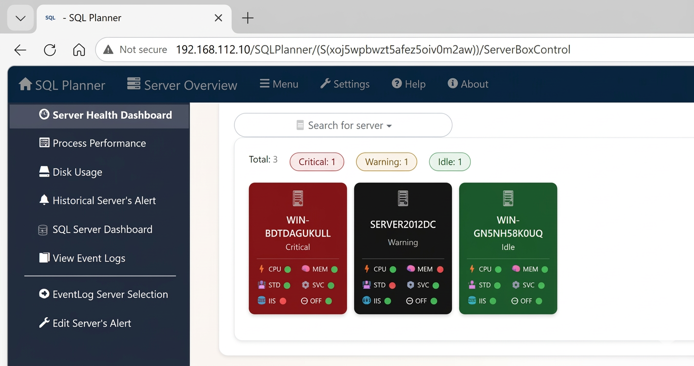 Screenshot 1 of SQL Planner 
