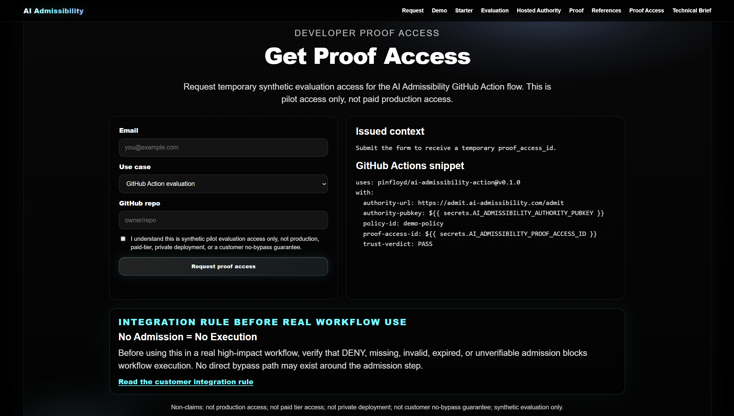 Screenshot 4 of AI Admissibility