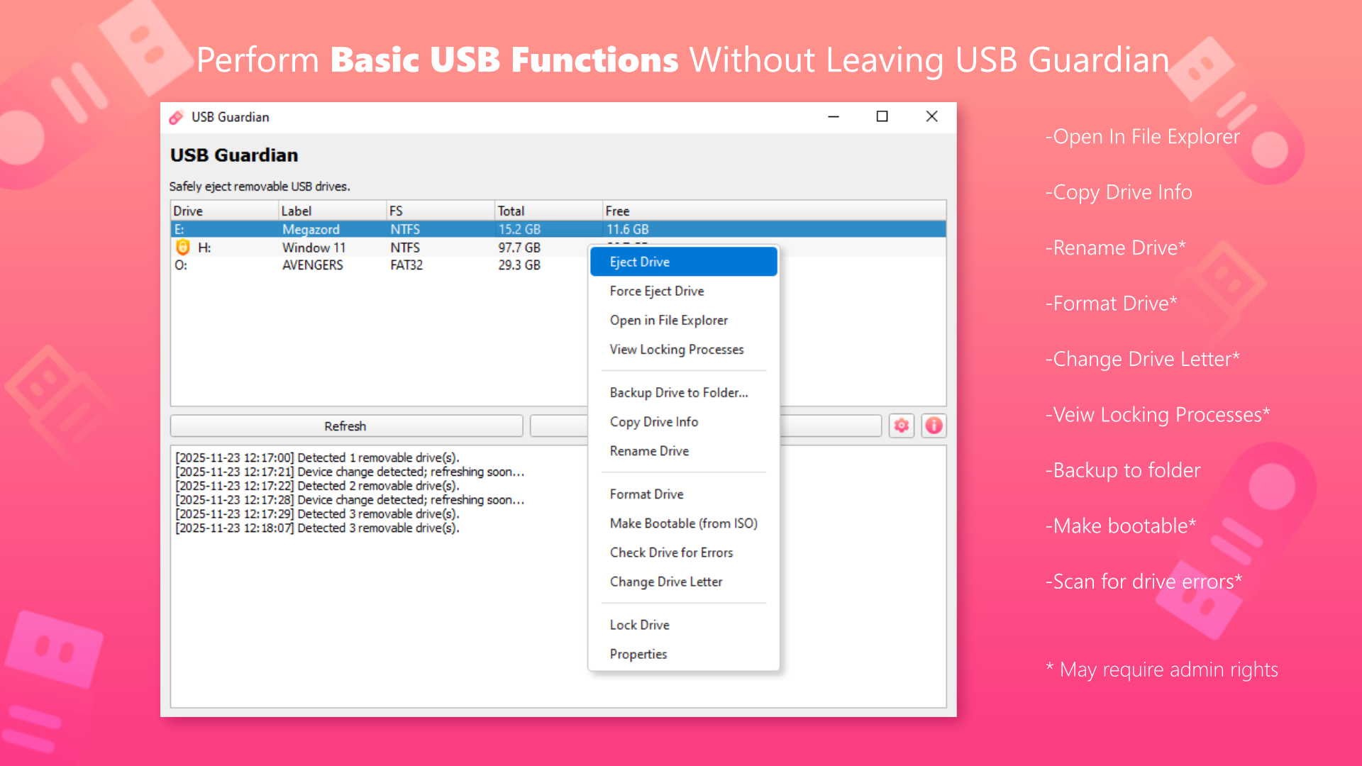 Screenshot 7 of USB Guardian (Windows)