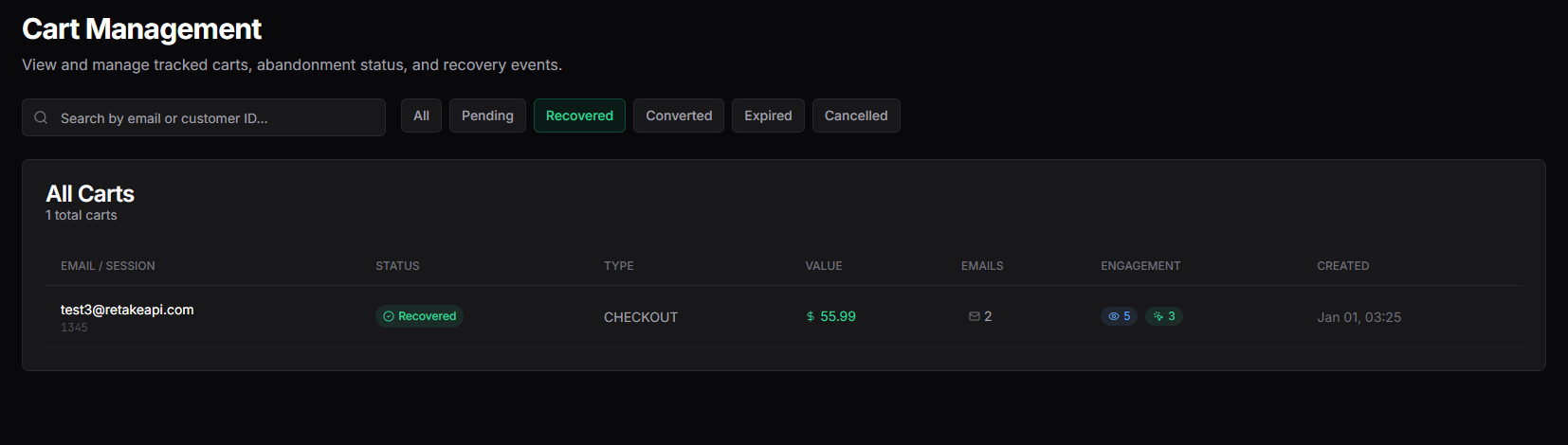 Screenshot 3 of Retake - The Revenue Recovery Platform