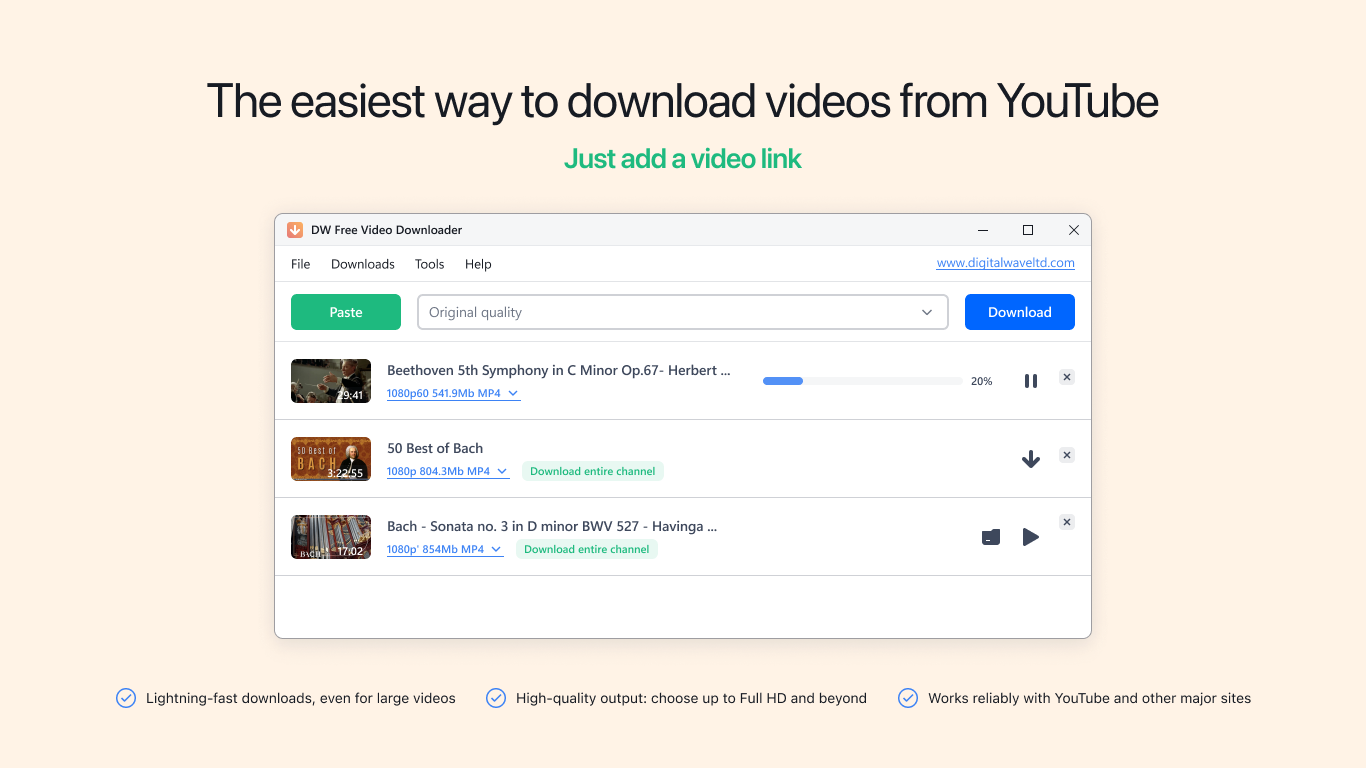 Screenshot 1 of DW Free Video Downloader