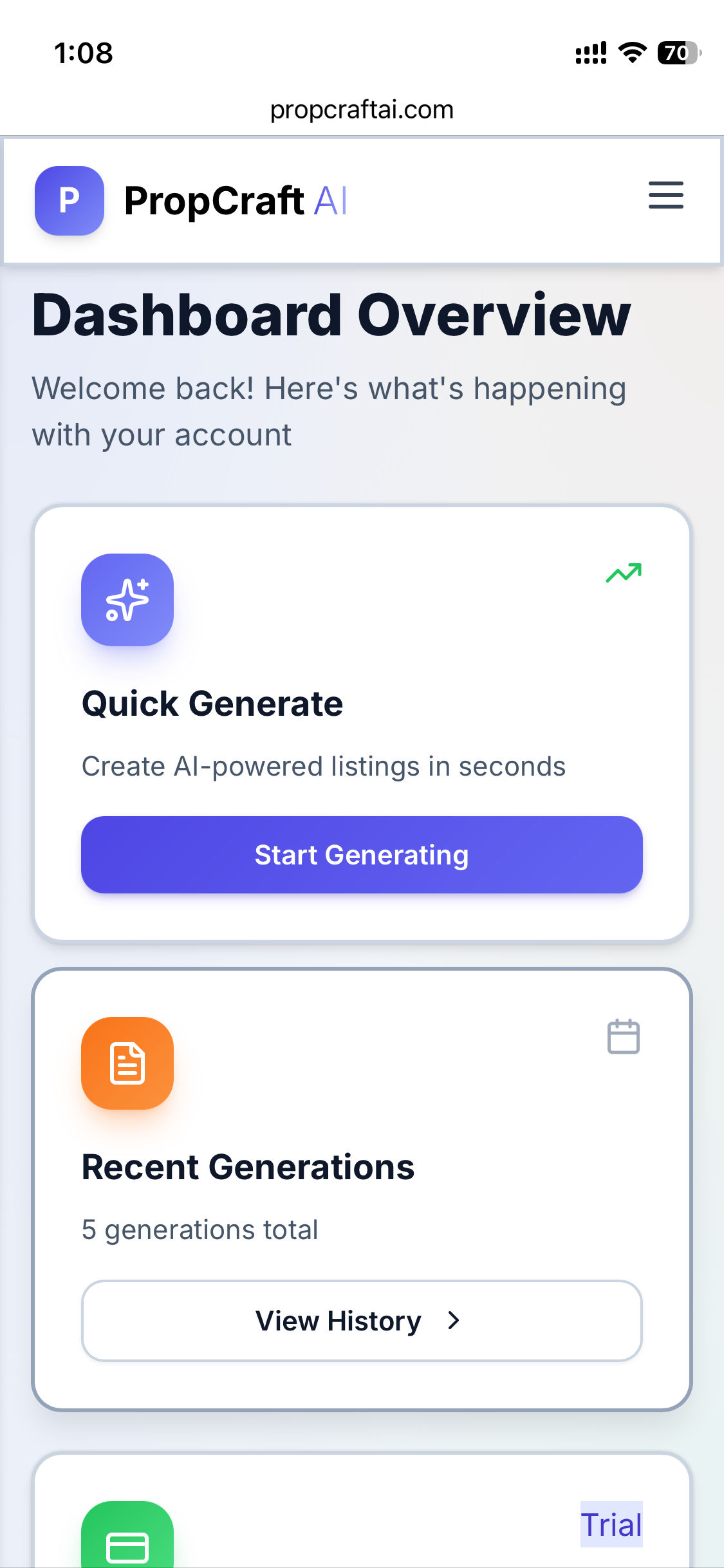 Screenshot 4 of PropCraft AI