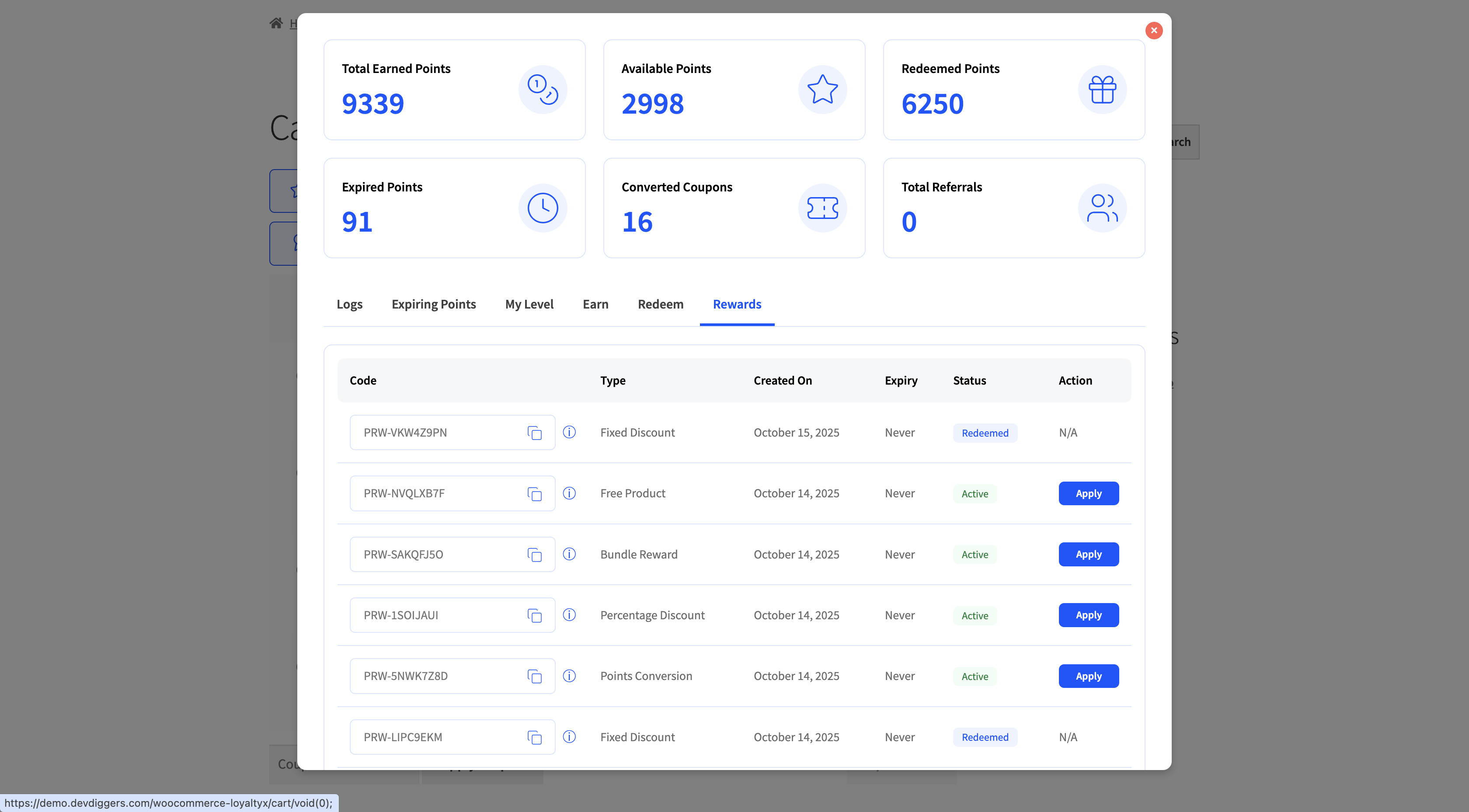 Screenshot 7 of LoyaltyX – WooCommerce Points & Rewards