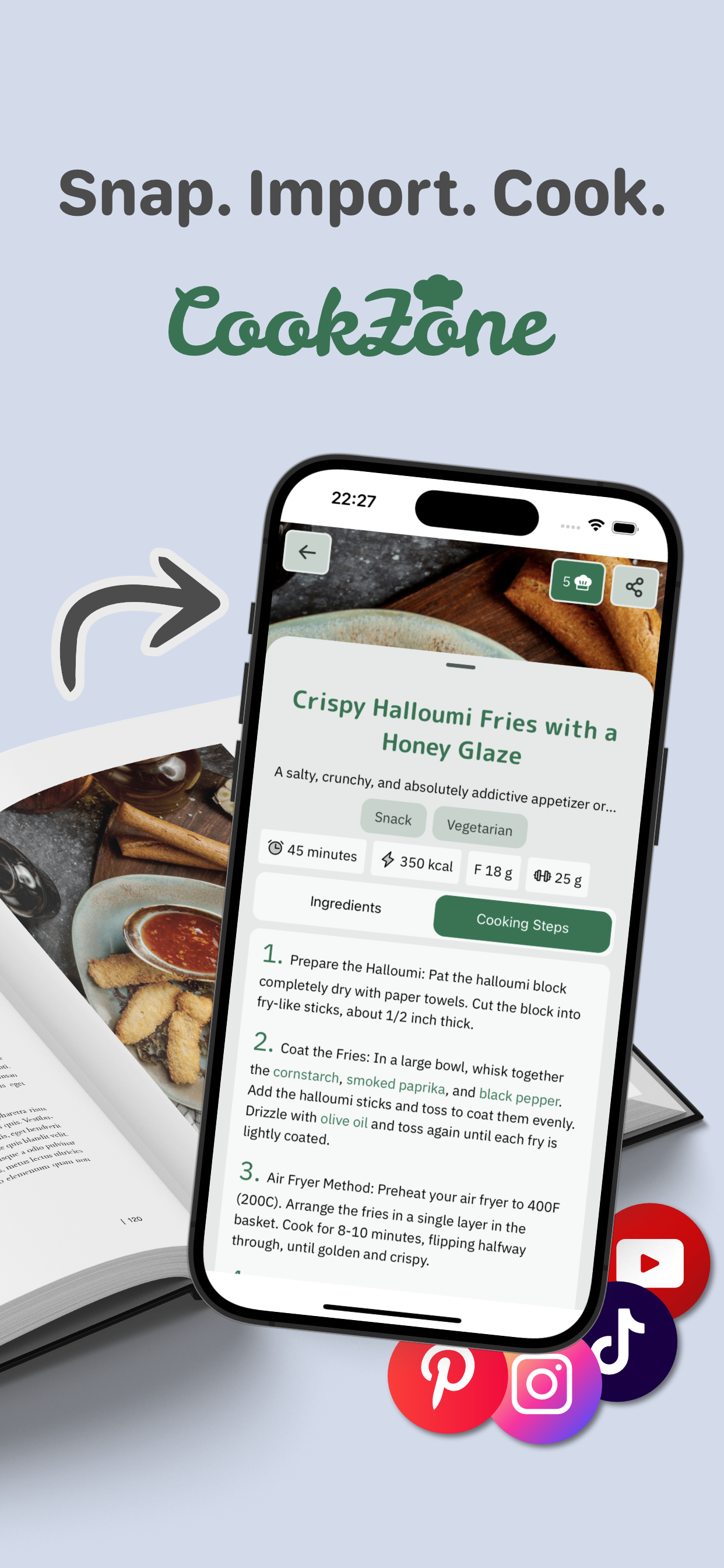 Screenshot 1 of CookZone Recipe Manager