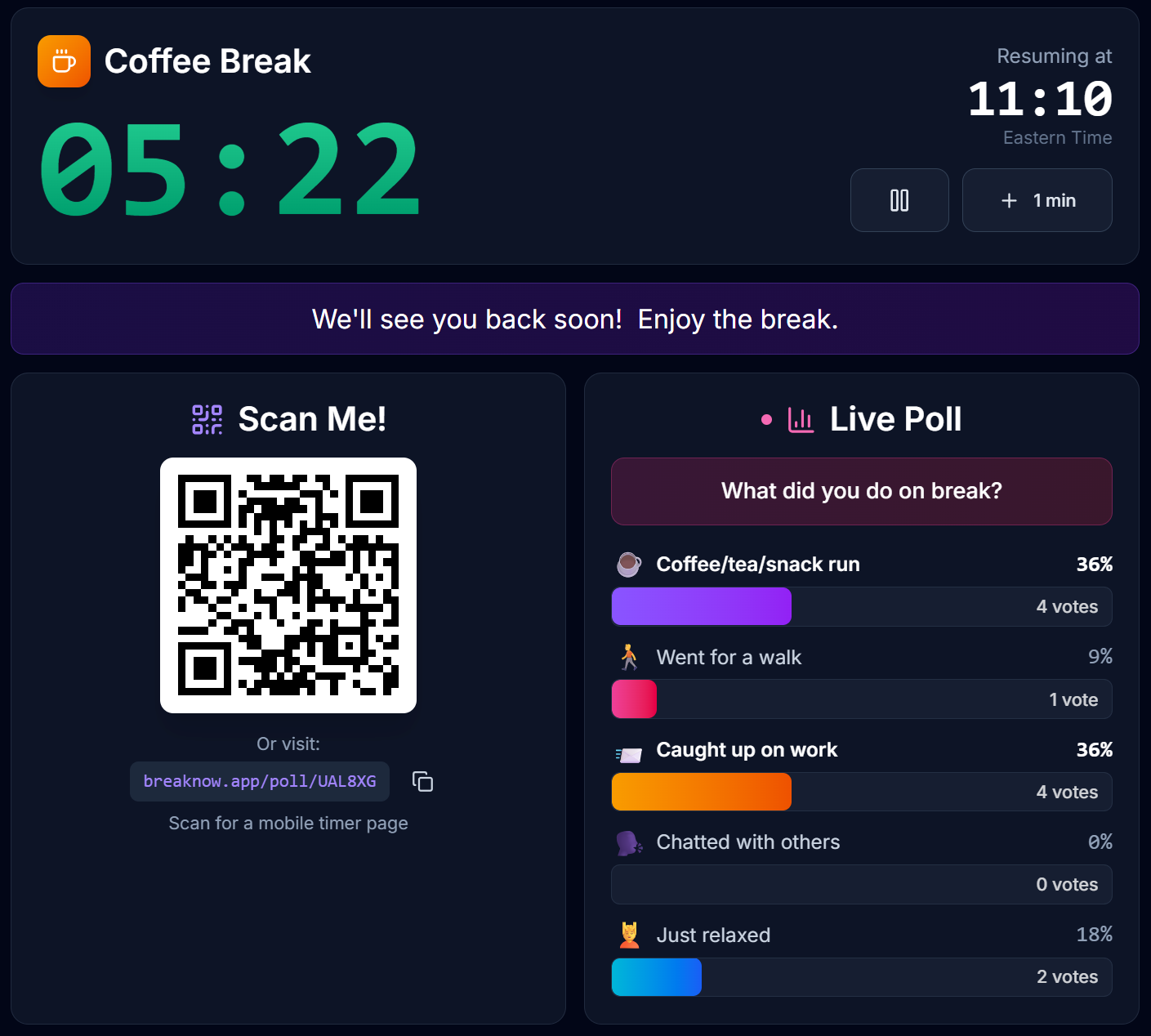 Screenshot 1 of BreakNow