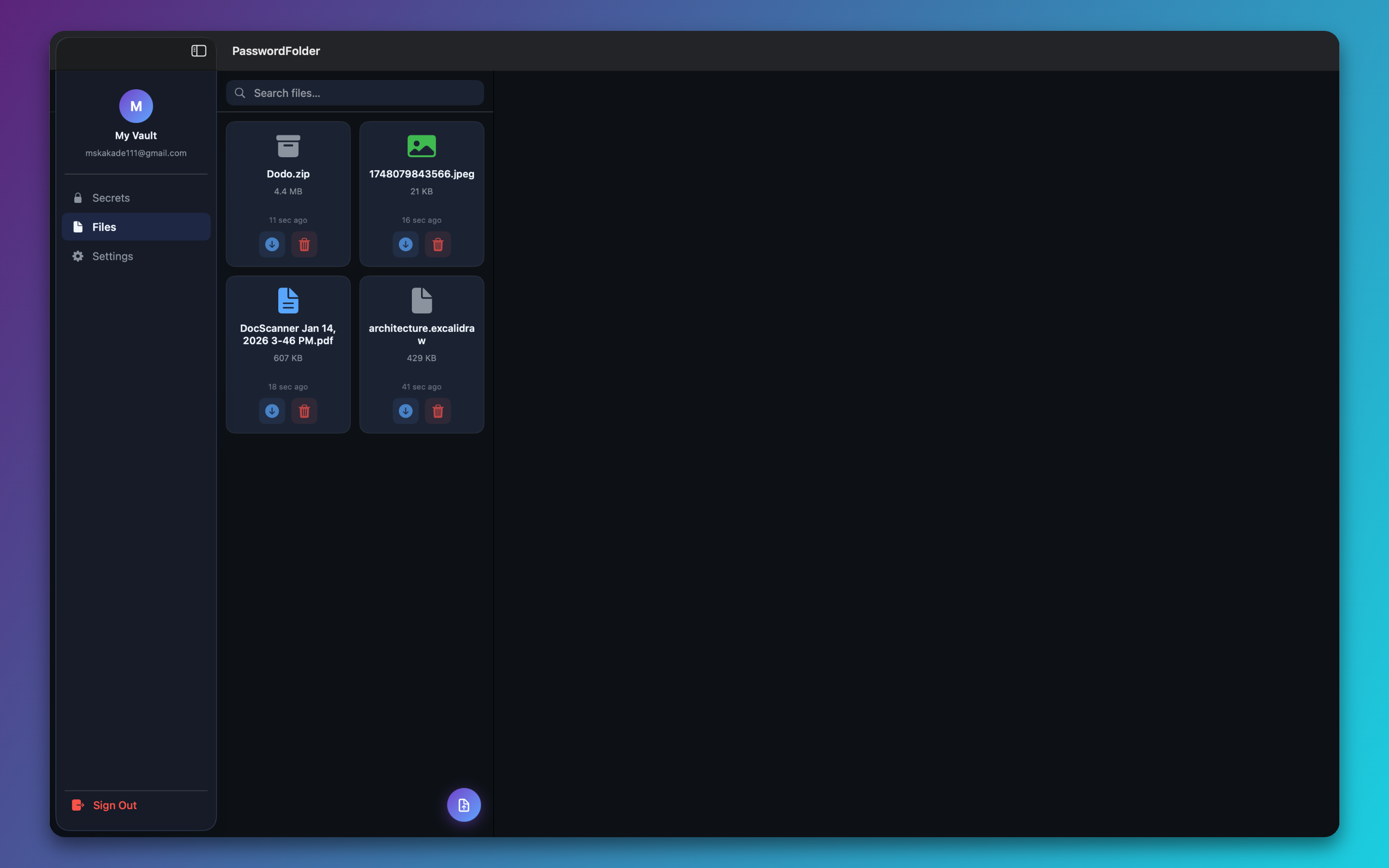 Screenshot 4 of Password Folder