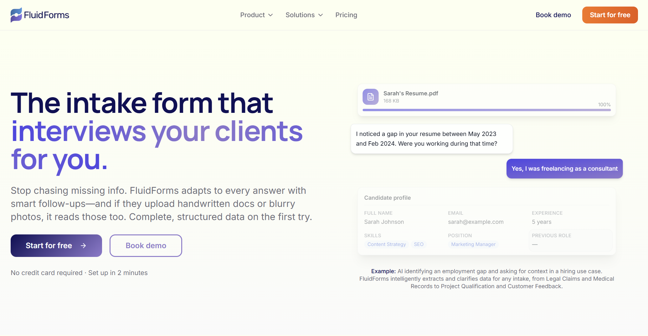 Screenshot 1 of FluidForms