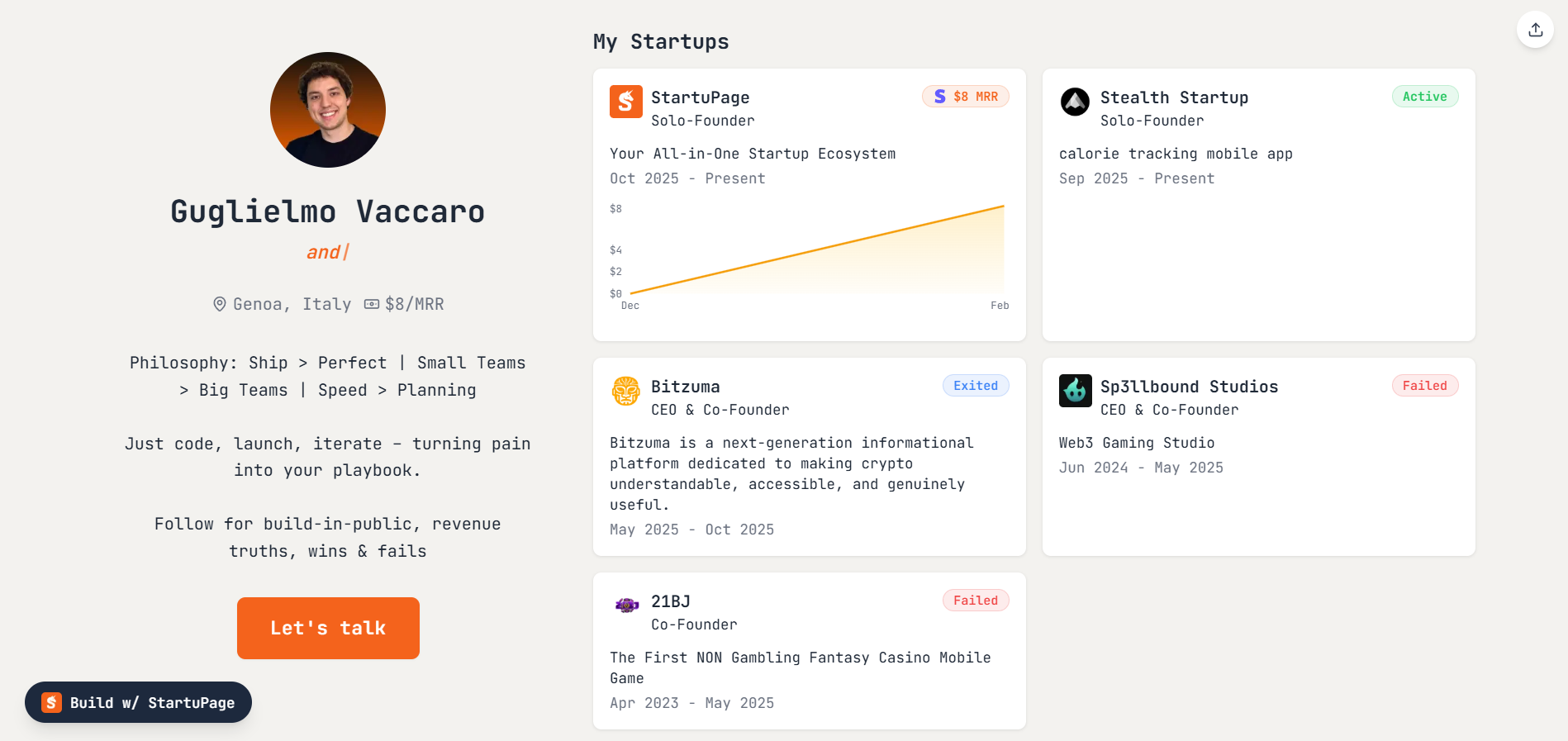 Screenshot 1 of Guglielmo Vaccaro