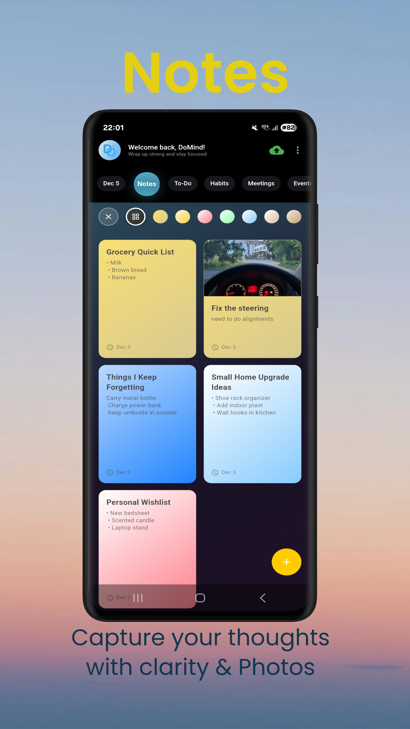 Screenshot 2 of DoMind: Visual Planner & Tasks