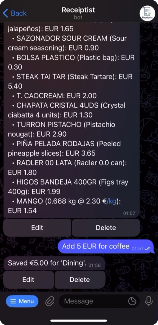 Screenshot 5 of Receiptist