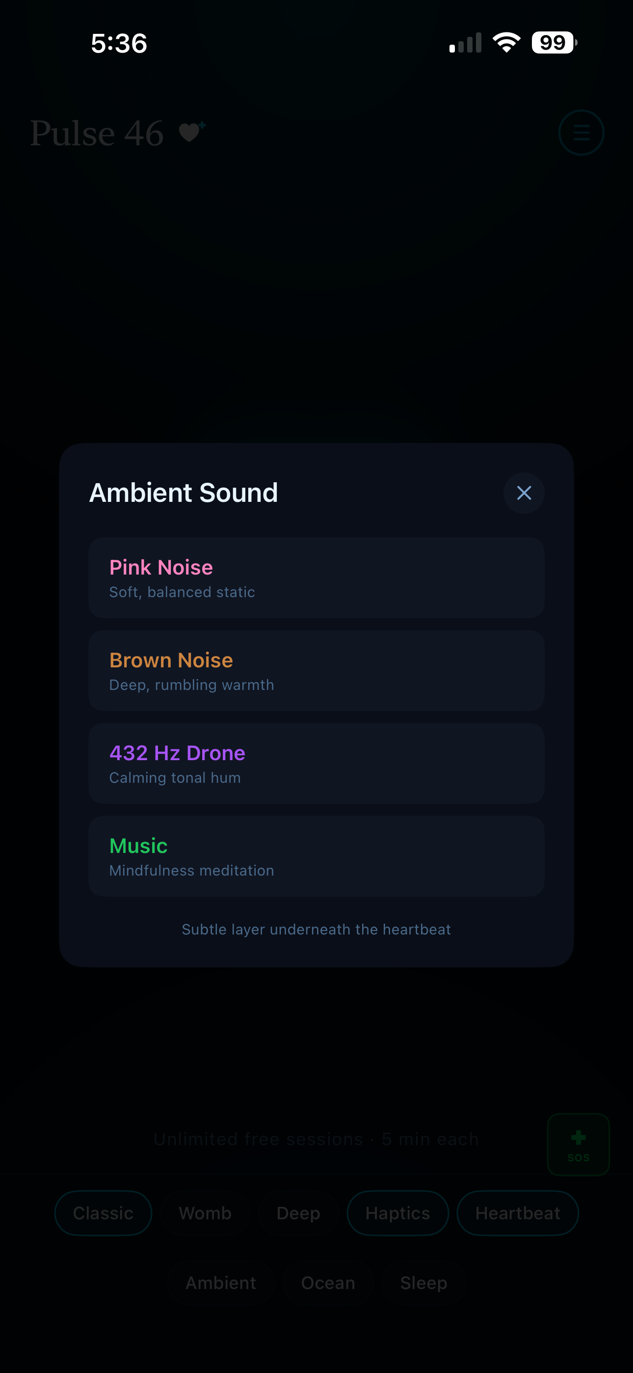 Screenshot 6 of Pulse 46 - Anxiety/Panic Attack Relief